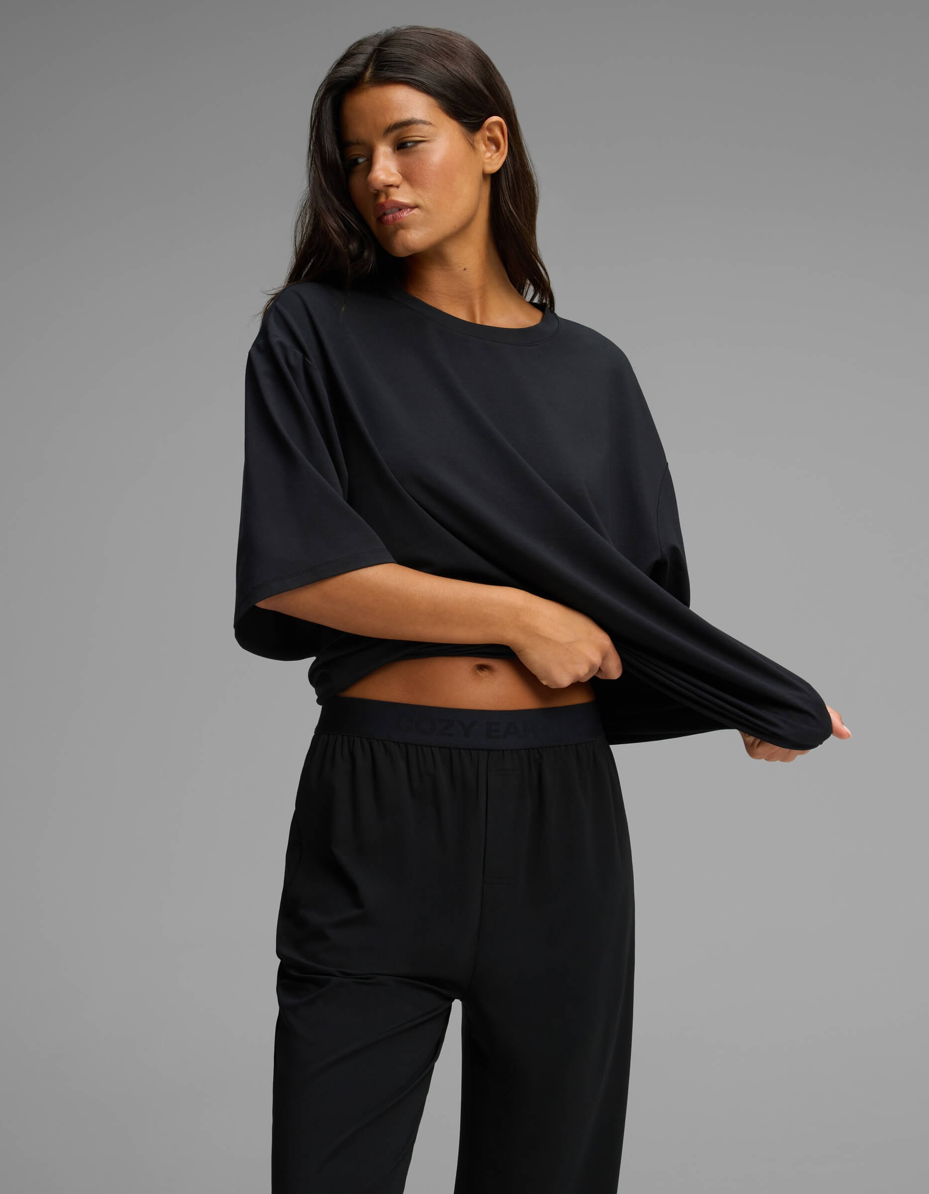 Women's First Layer Boyfriend Sleep Tee & Pajama Pant Set
