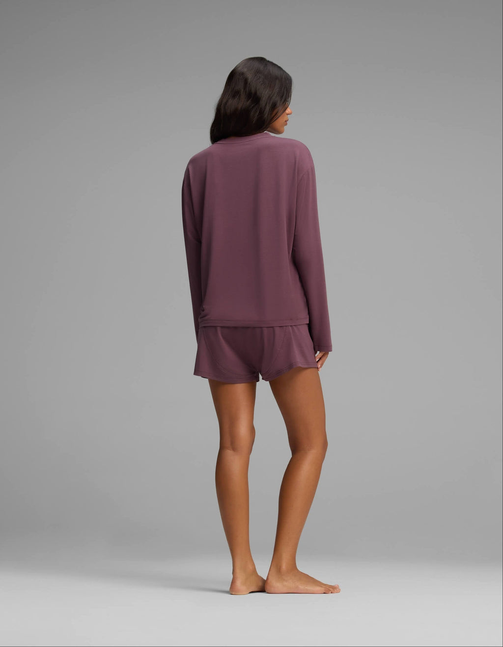 Women's First Layer Long Sleeve Sleep Tee & Boxer Short Set