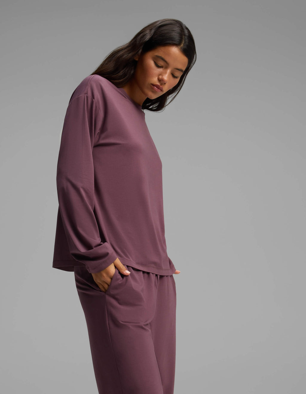 Women's First Layer Long Sleeve Sleep Tee & Pajama Pant Set