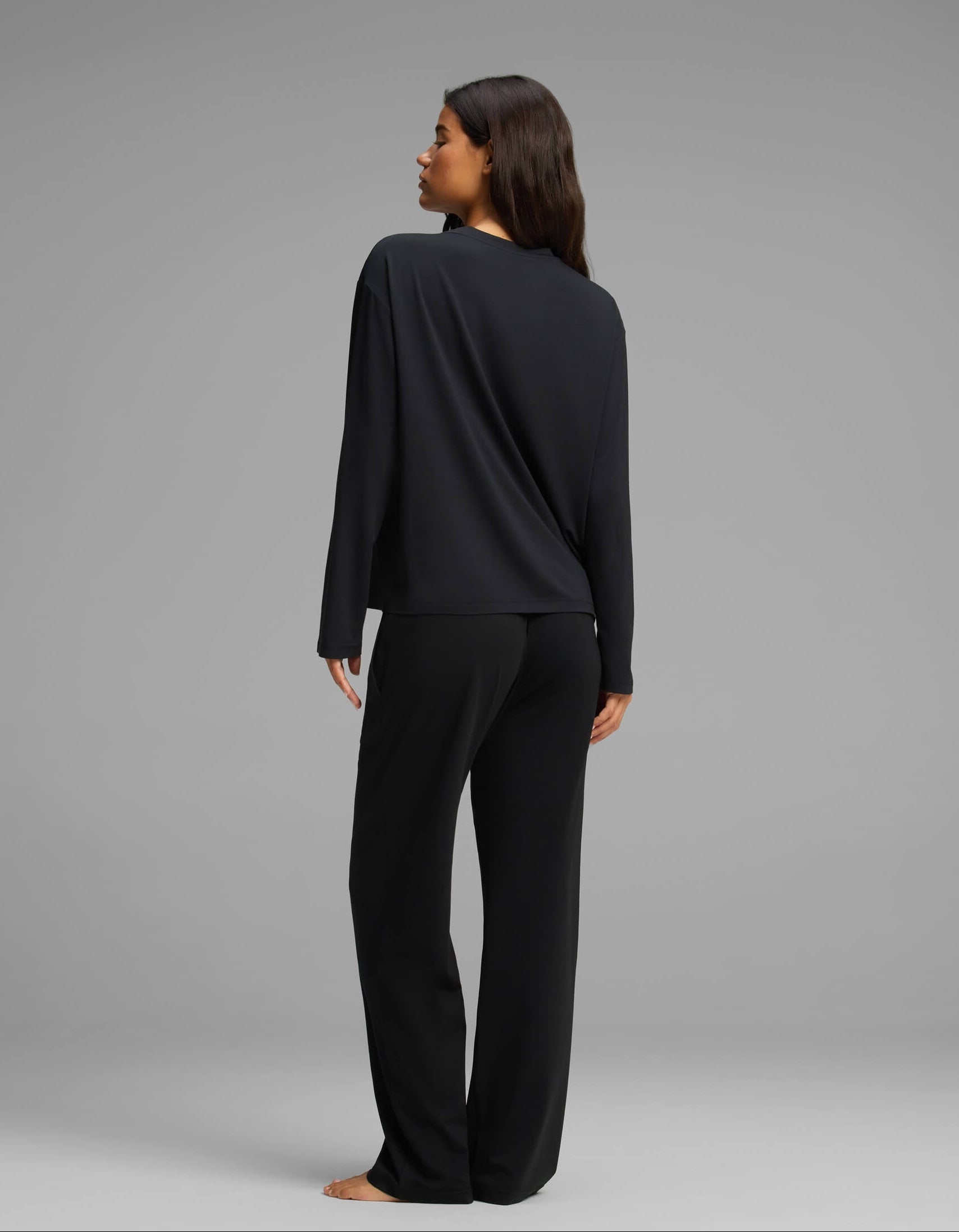 Women's First Layer Long Sleeve Sleep Tee & Pajama Pant Set