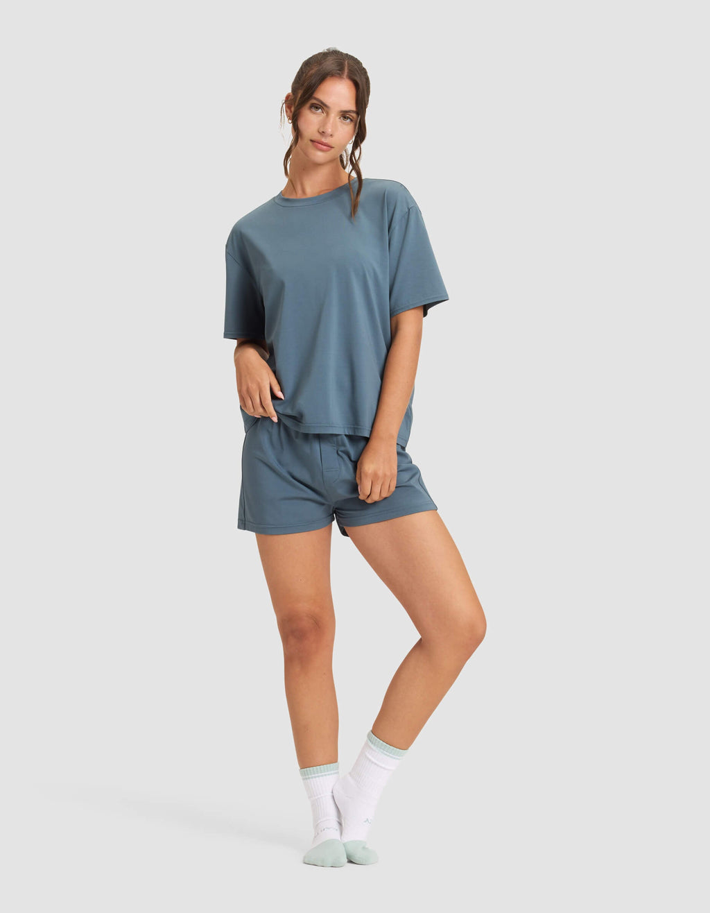 Women's First Layer Pajama Short Sleeve Tee & Boxer Short Set