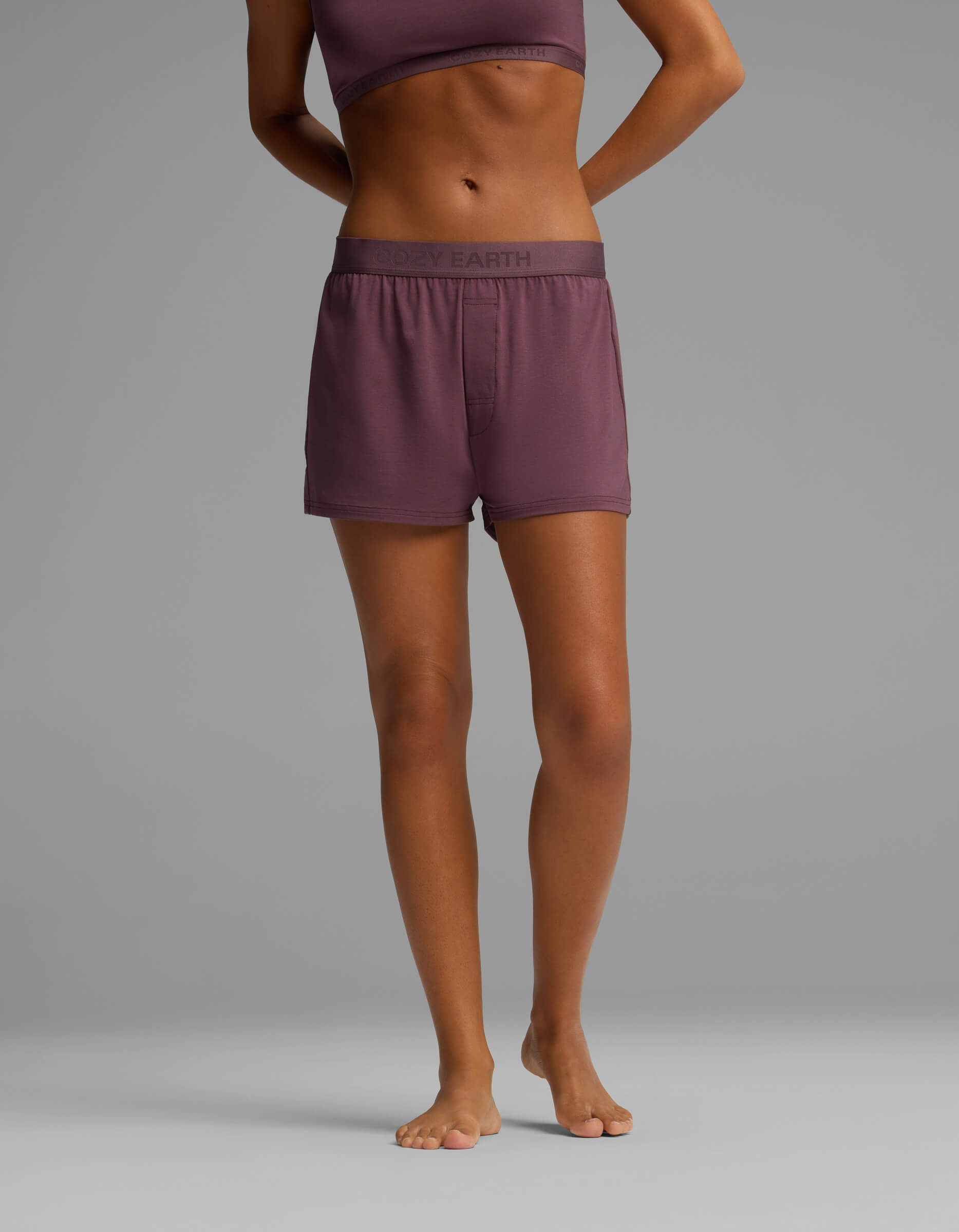 Women's First Layer Pajama Soft Bra & Boxer Short Set