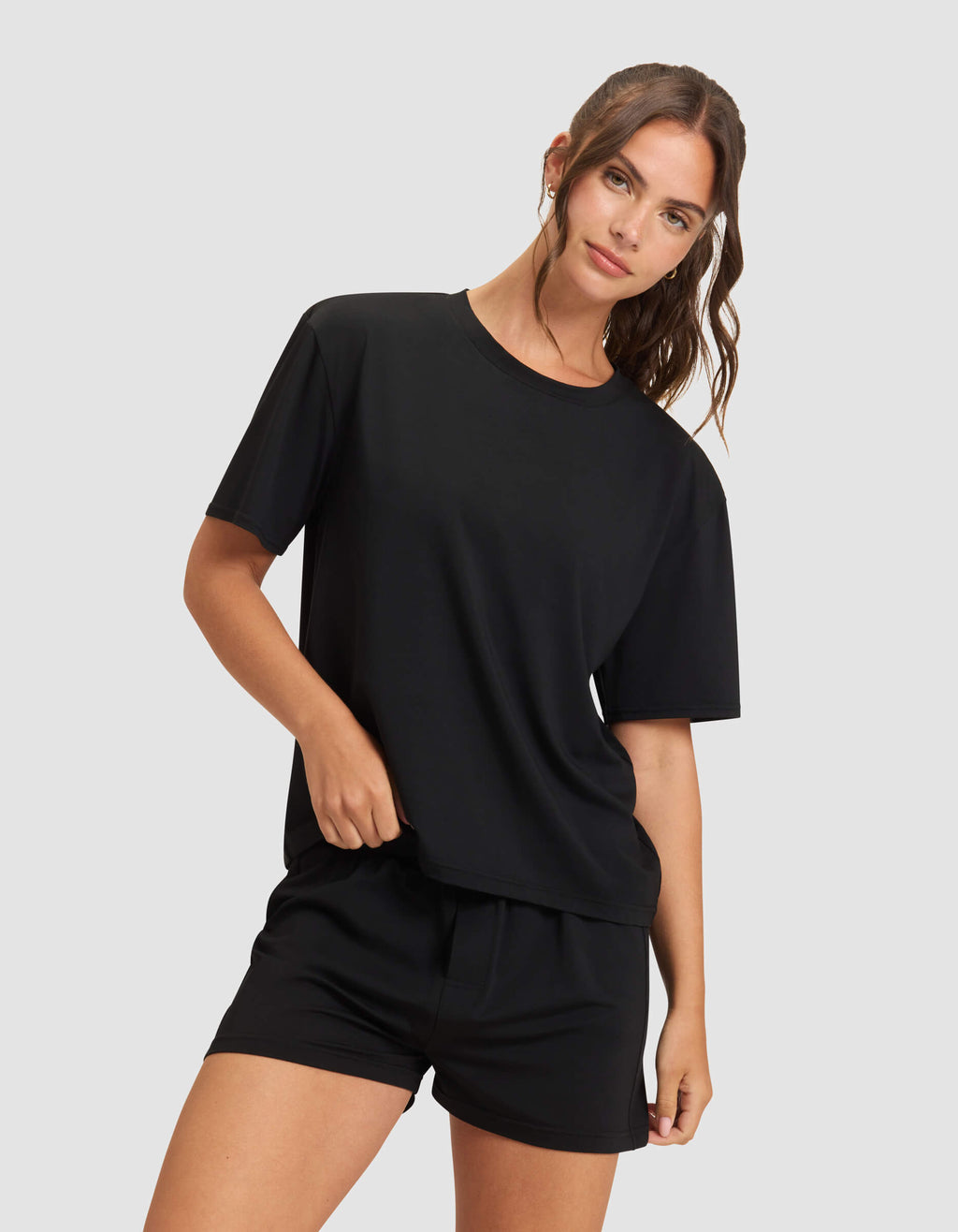 Women's First Layer Pajama Short Sleeve Tee & Boxer Short Set