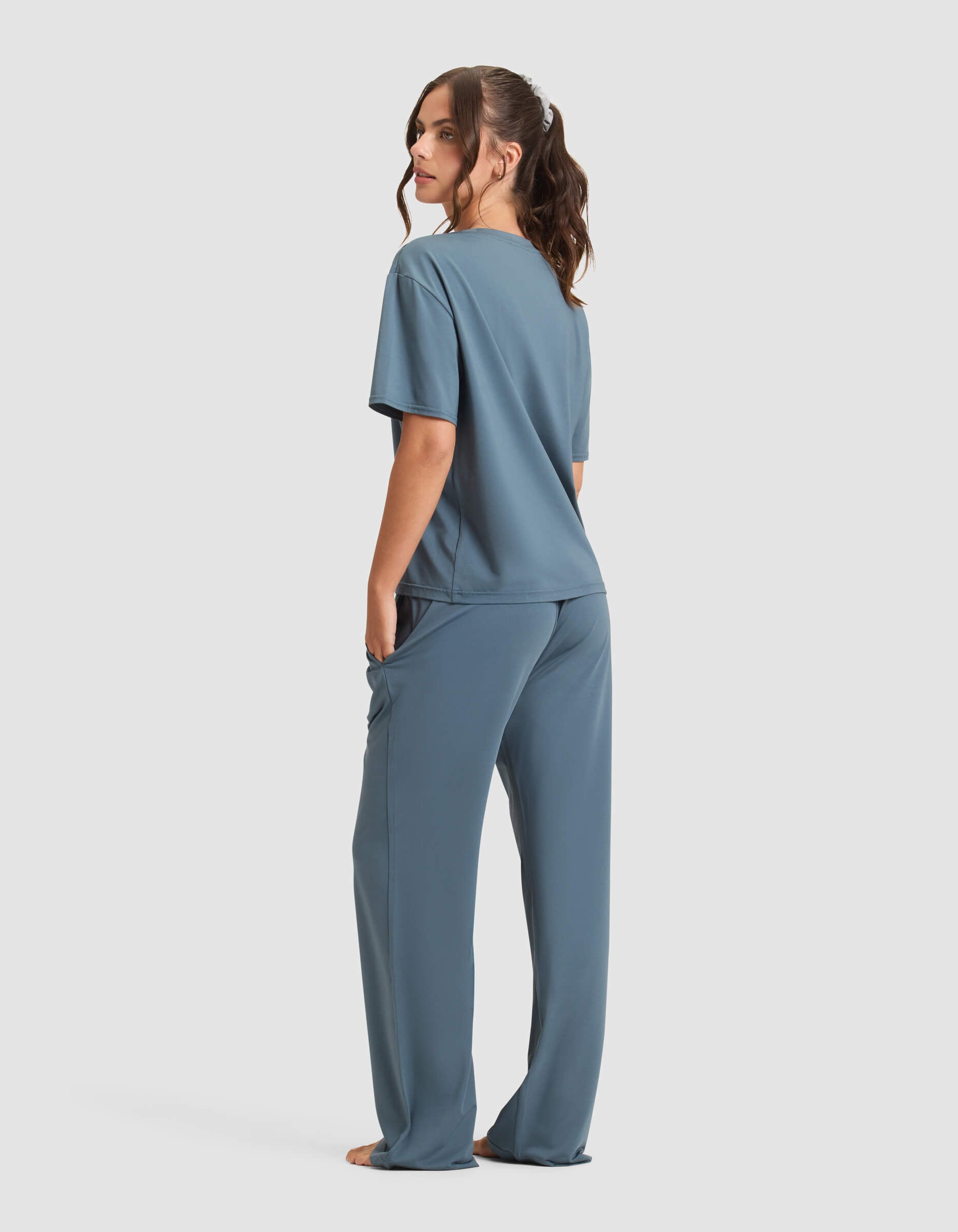 Women's First Layer Pajama Short Sleeve Tee & Pajama Pant Set