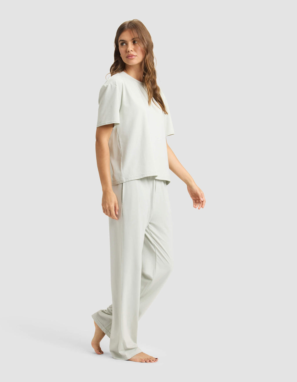 Women's First Layer Pajama Short Sleeve Tee & Pajama Pant Set
