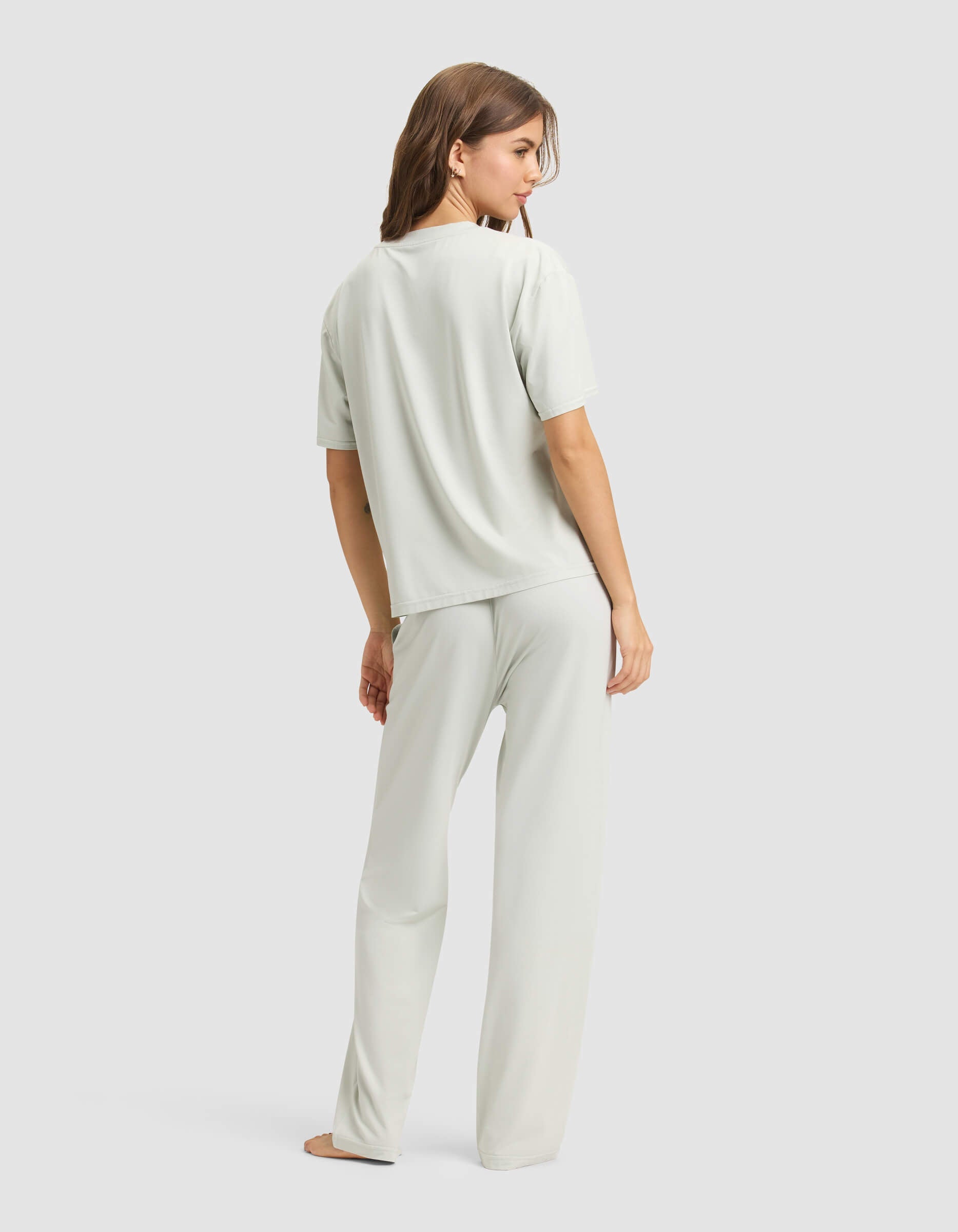 Women's First Layer Pajama Short Sleeve Tee & Pajama Pant Set