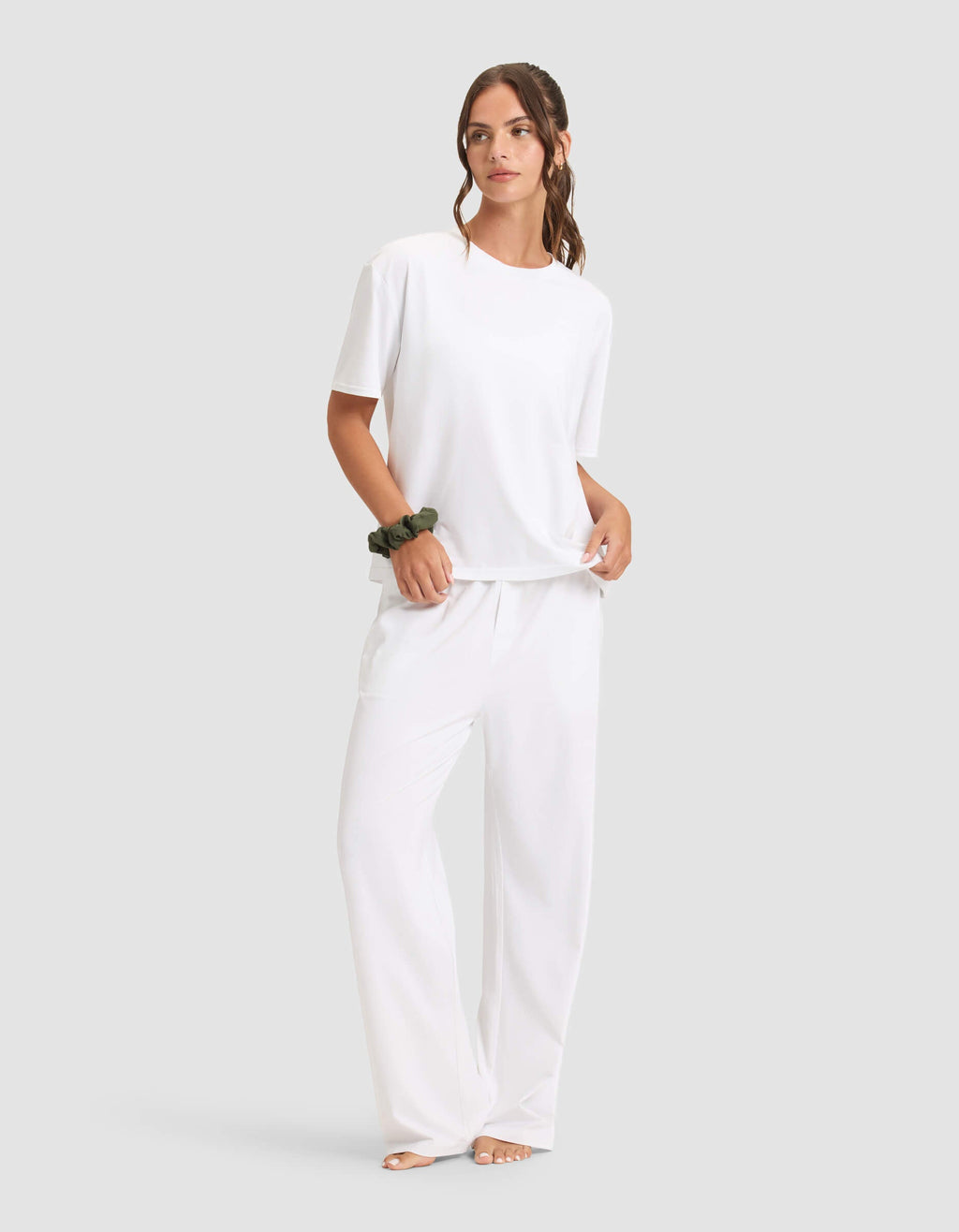 Women's First Layer Pajama Short Sleeve Tee & Pajama Pant Set