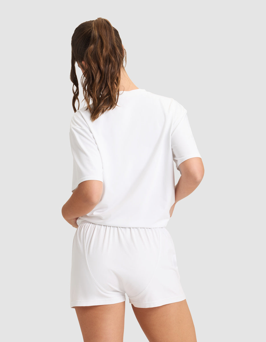 Women's First Layer Pajama Short Sleeve Tee & Boxer Short Set