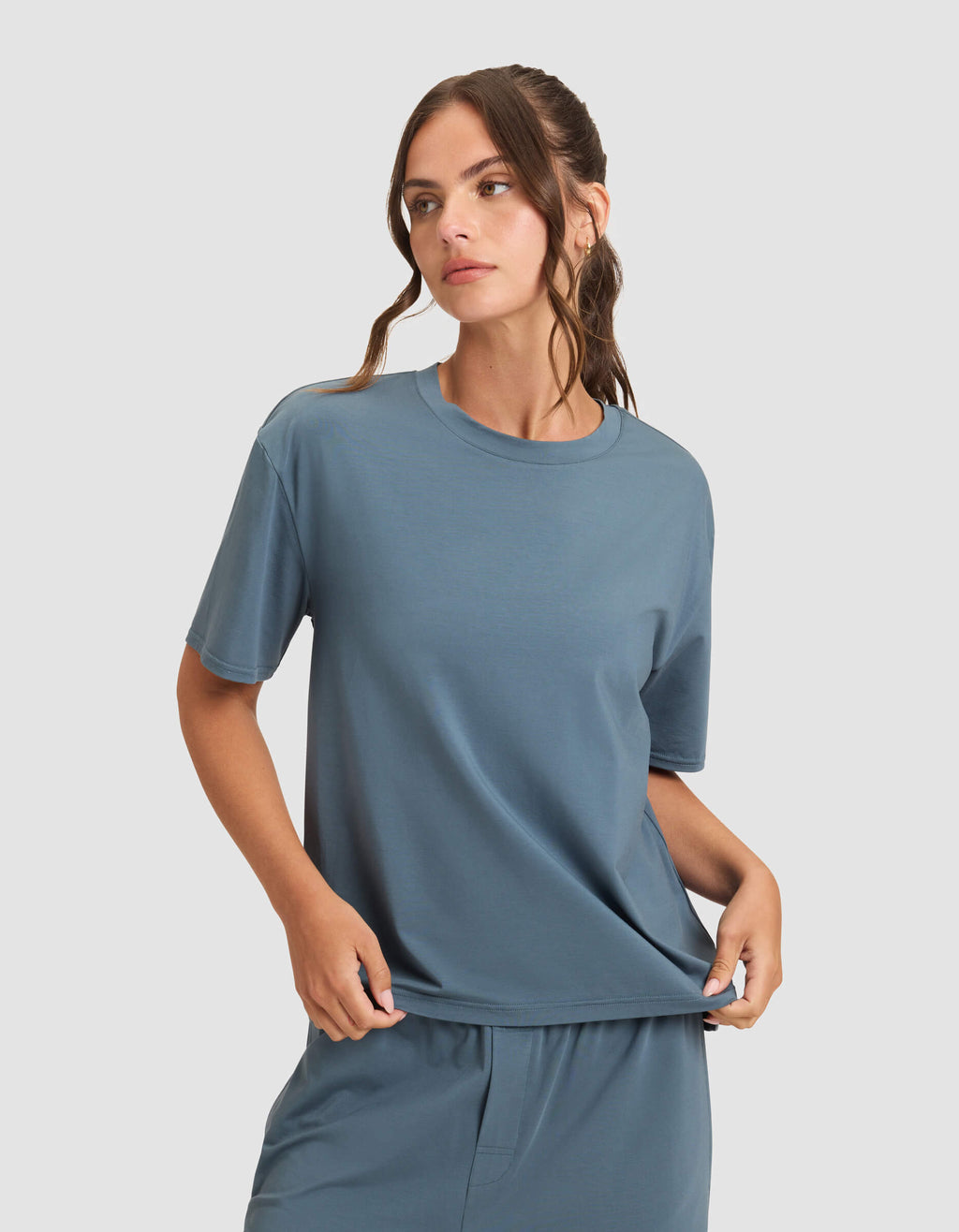 Women's First Layer Pajama Short Sleeve Tee & Pajama Pant Set