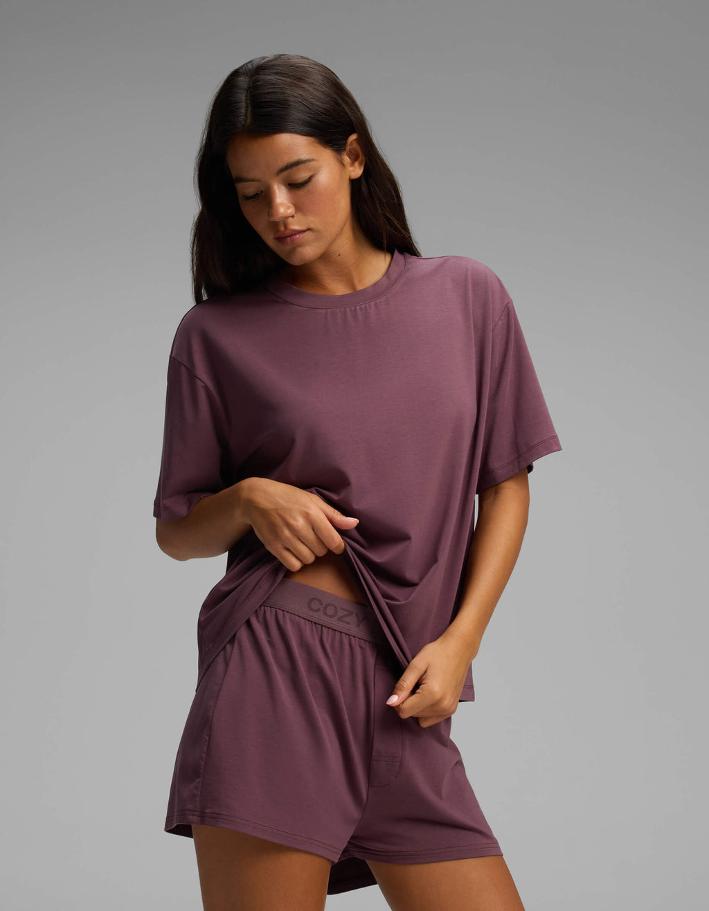 Women's First Layer Pajama Short Sleeve Tee & Boxer Short Set