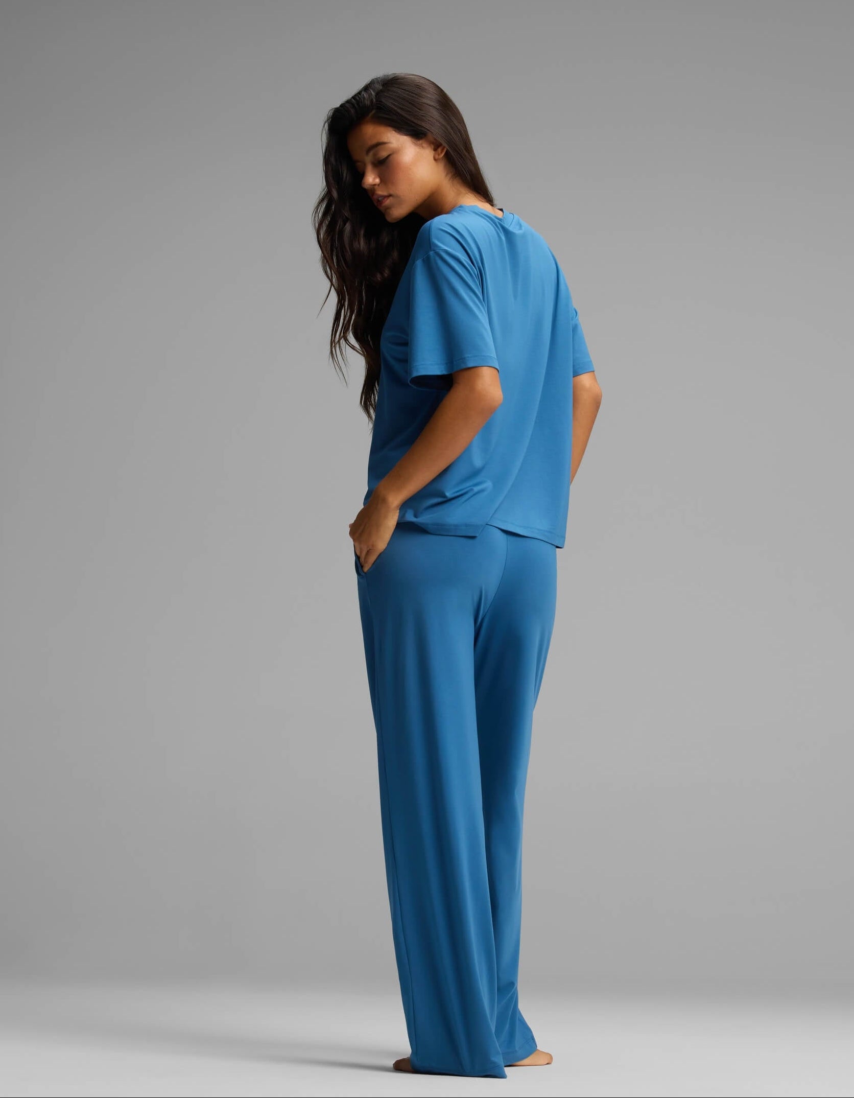 Women's First Layer Pajama Short Sleeve Tee & Pajama Pant Set