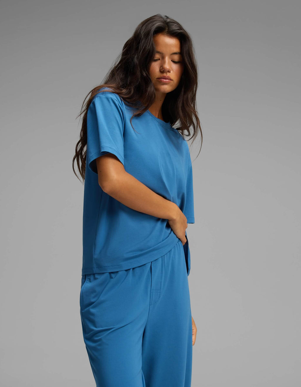 Women's First Layer Pajama Short Sleeve Tee & Pajama Pant Set