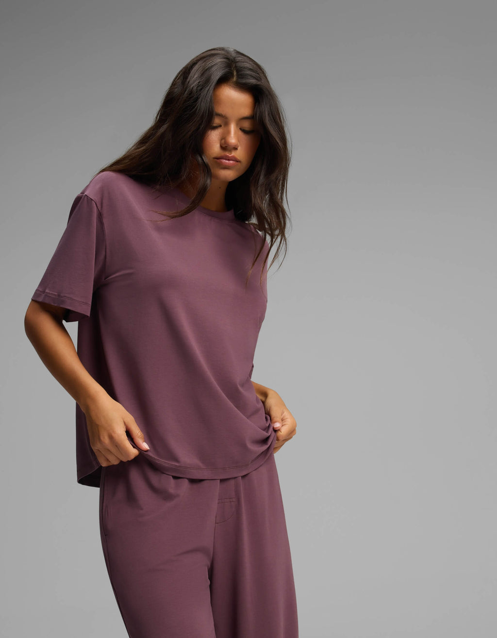 Women's First Layer Pajama Short Sleeve Tee & Pajama Pant Set