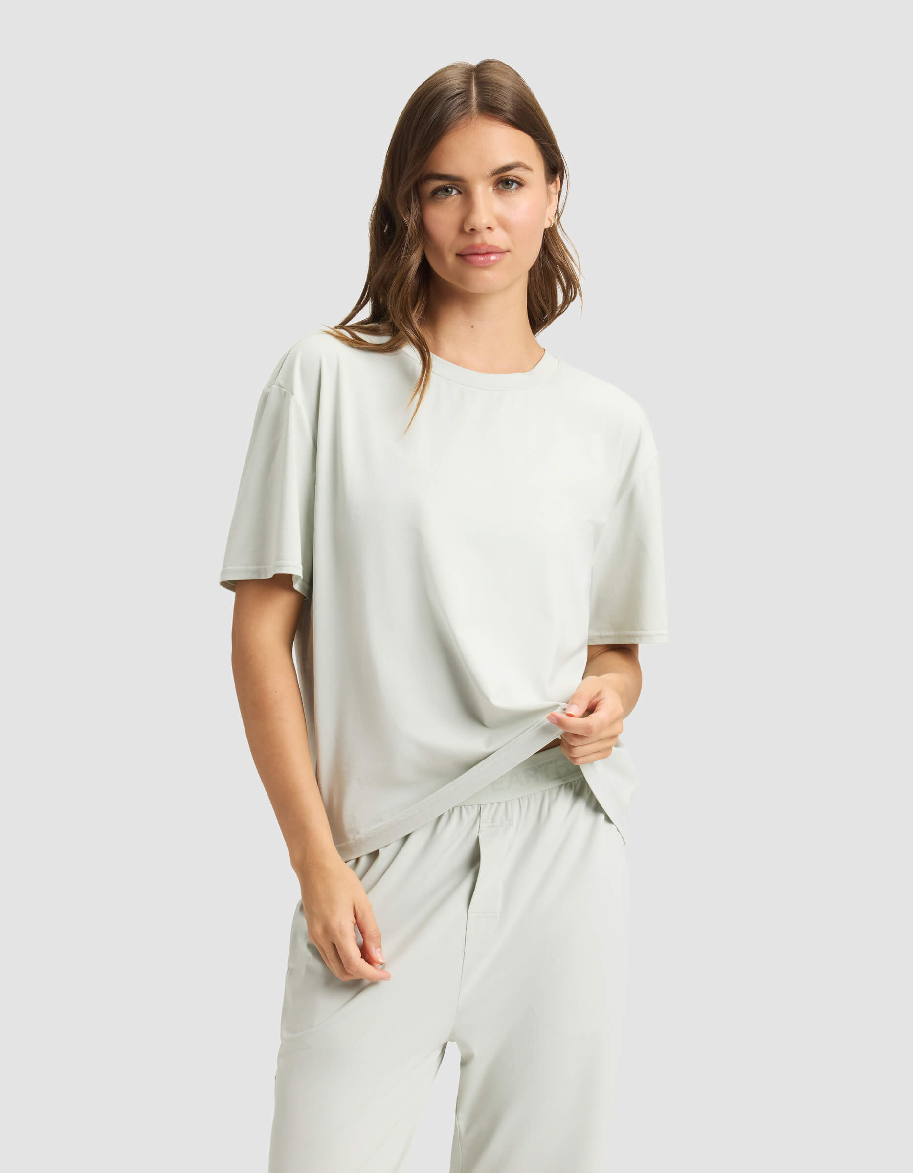 Women's First Layer Pajama Short Sleeve Tee & Pajama Pant Set