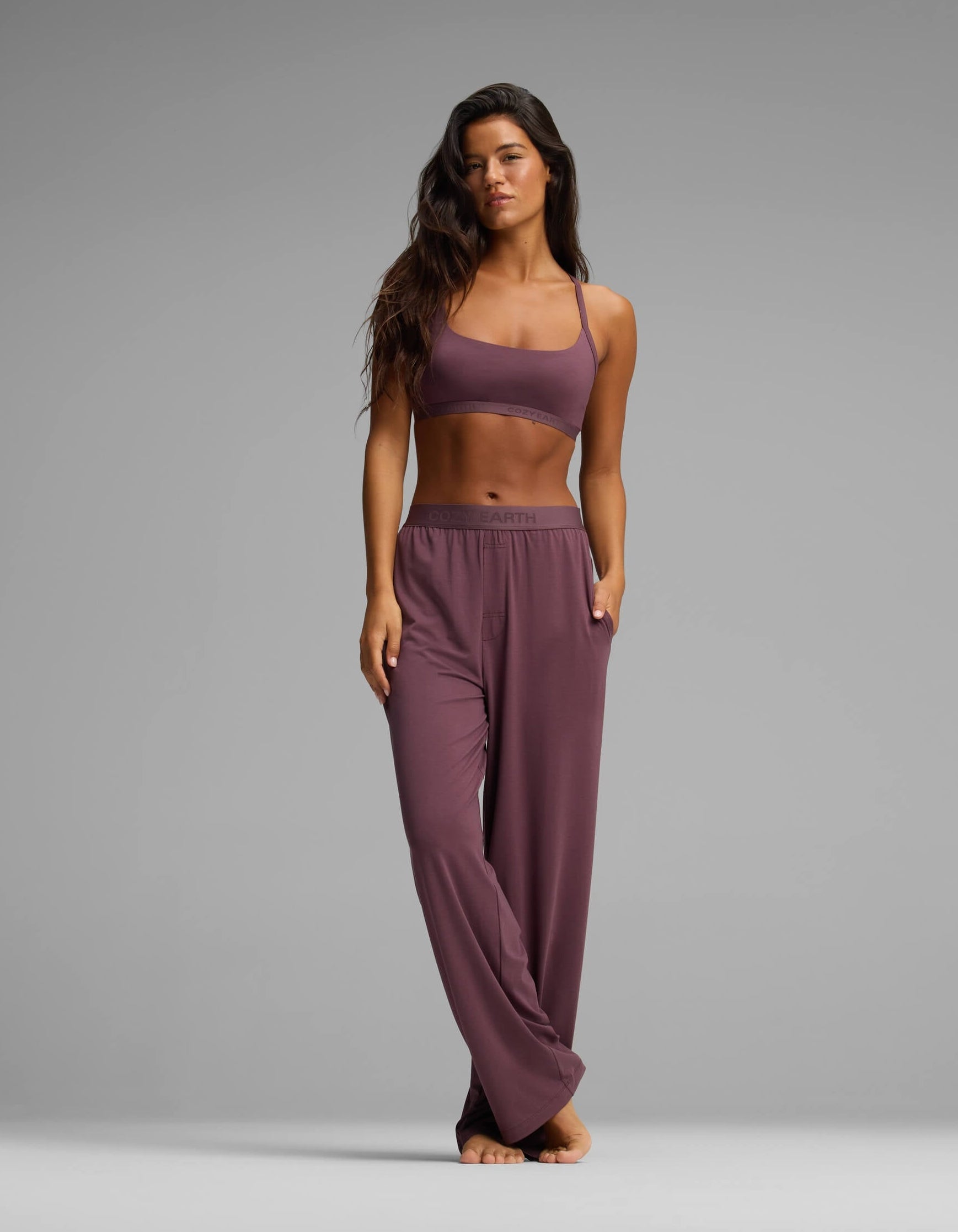 Women's First Layer Pajama Soft Bra & Pajama Pant Set