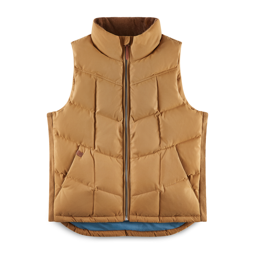 &SONS Forest Puffer Gilet Tan