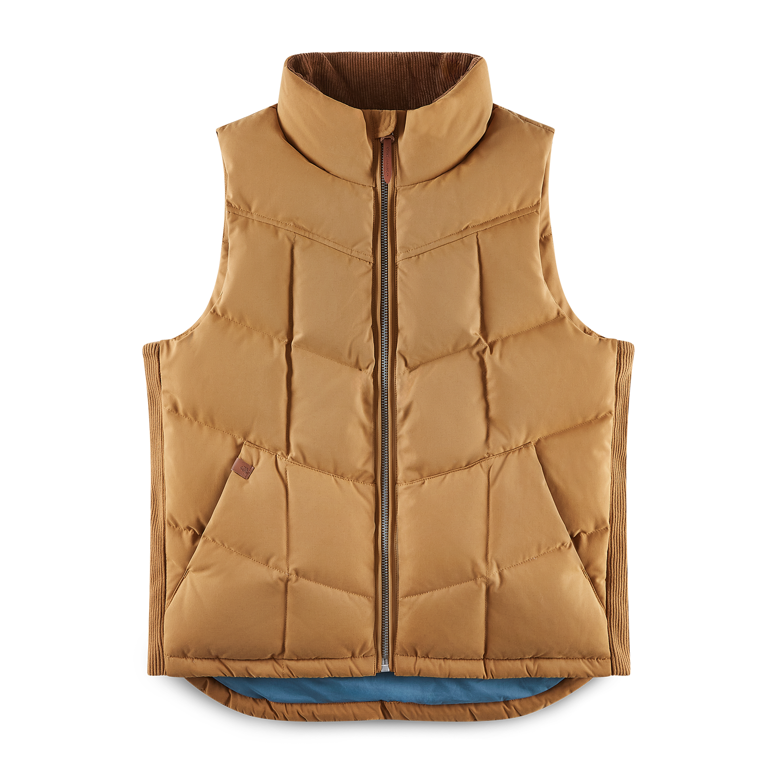 &SONS Forest Puffer Gilet Tan