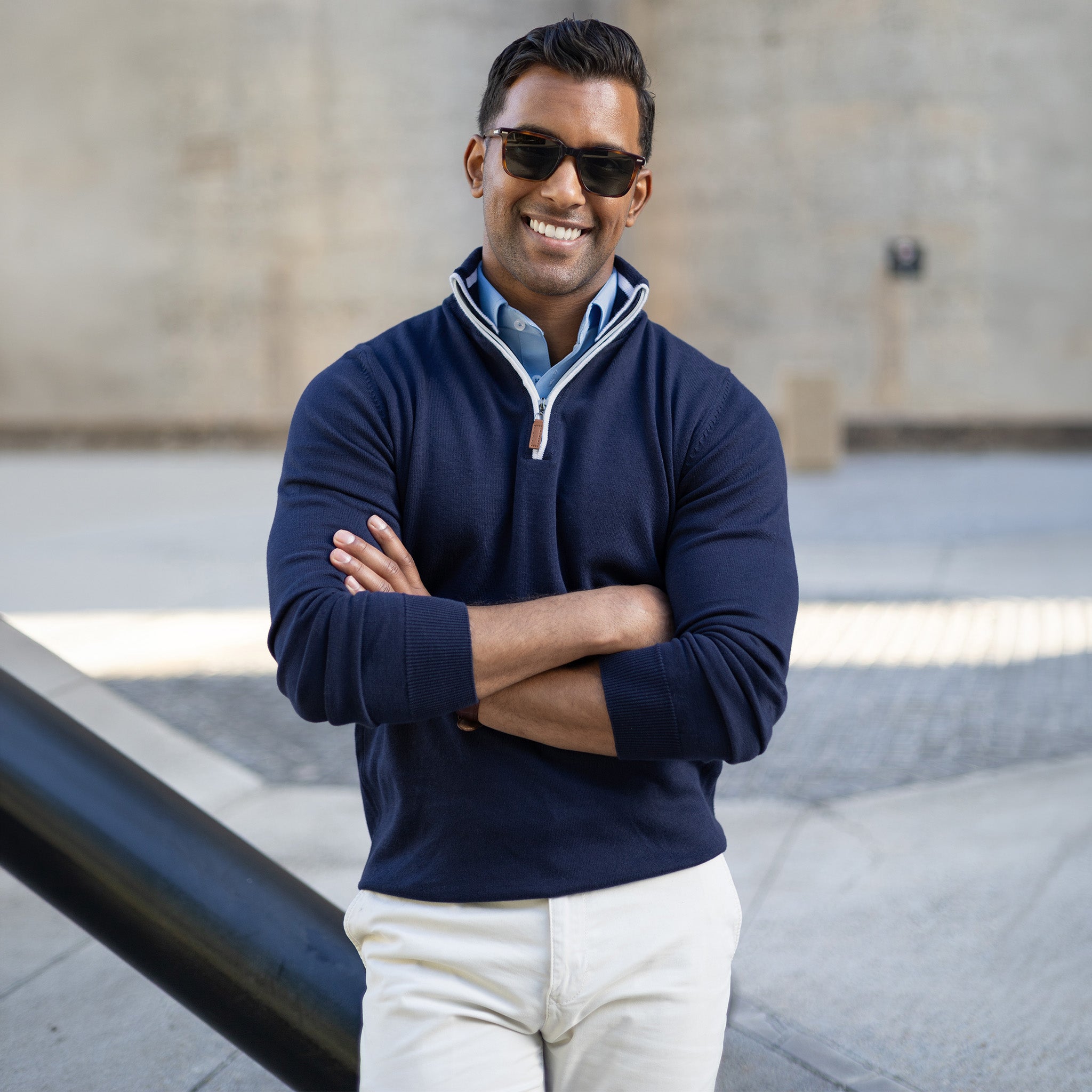 Oxford Button Down Collar Polo Light Blue