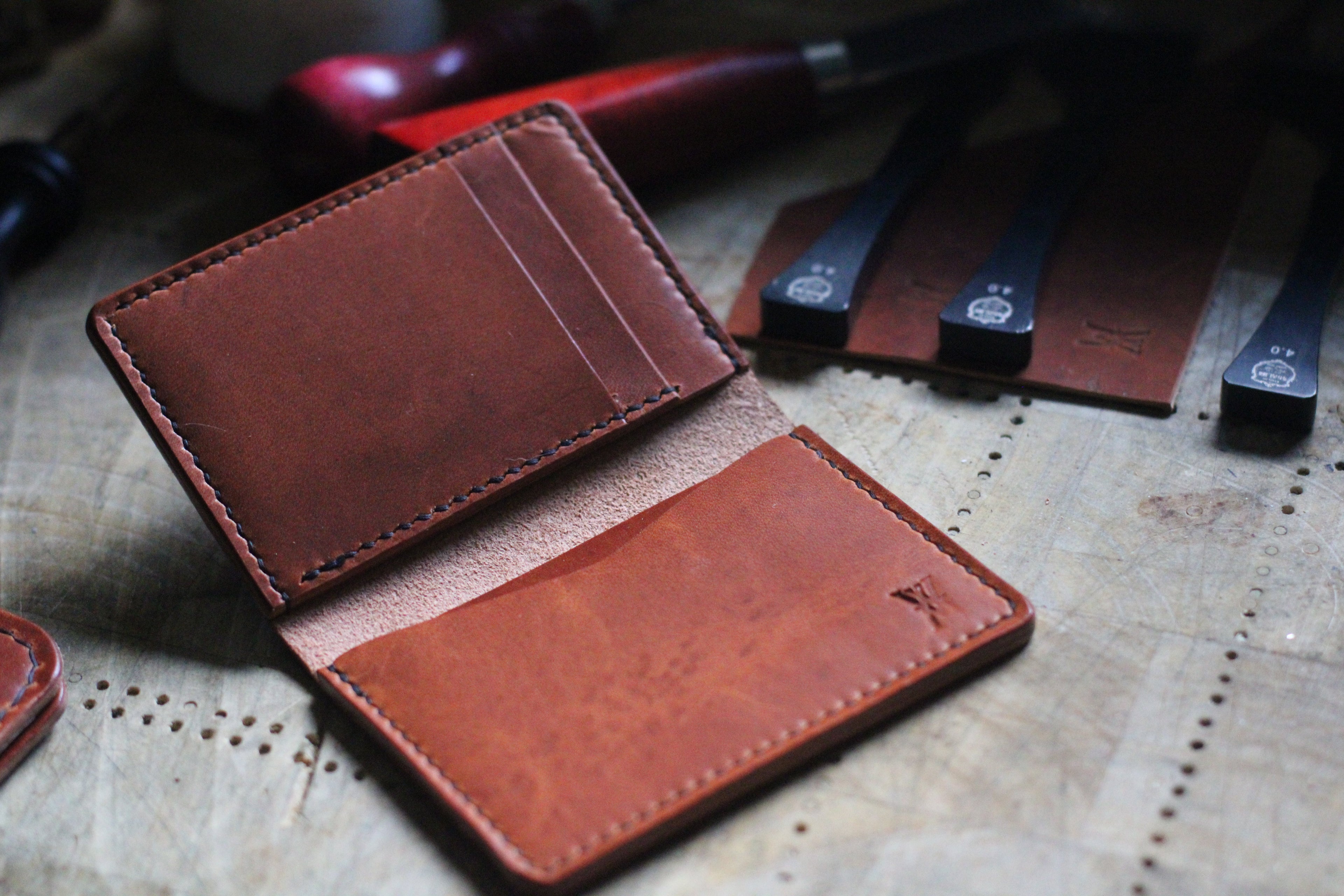 WM Leatherwork Collection - Premium Leather Card Case