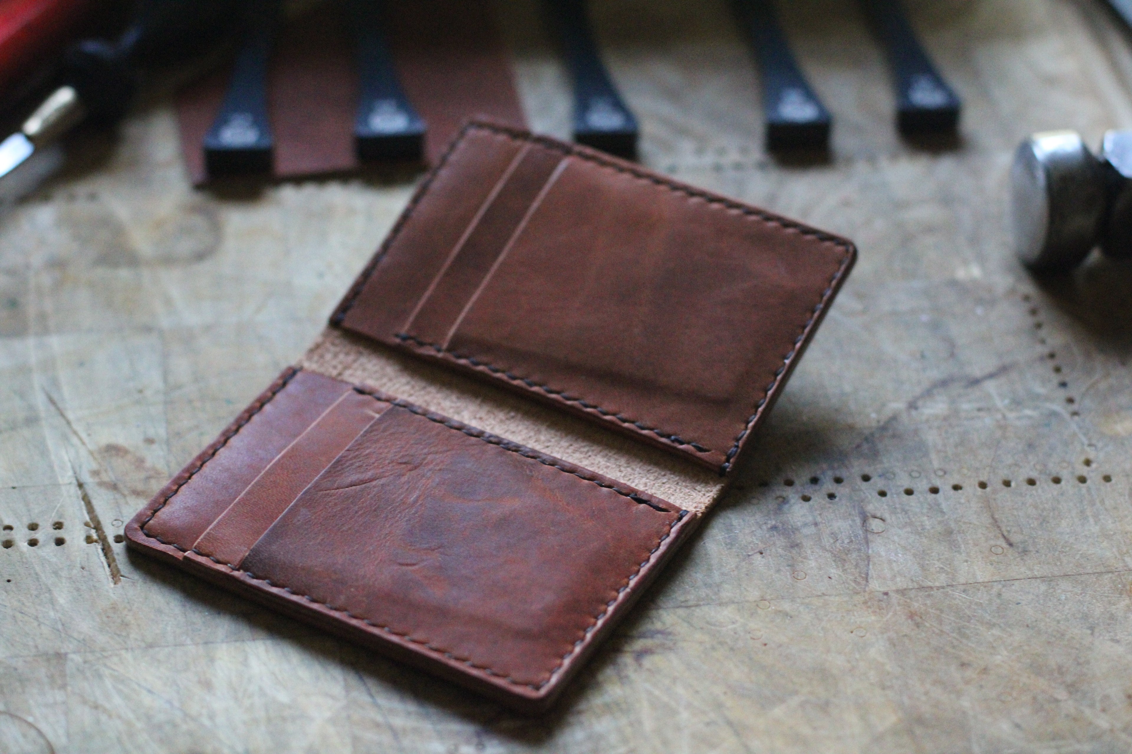 WM Leatherwork Collection - Premium Leather Card Case