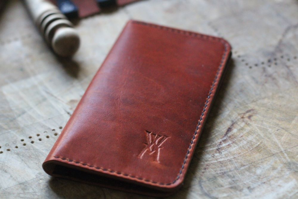 WM Leatherwork Collection - Premium Leather Field Notes Wallet