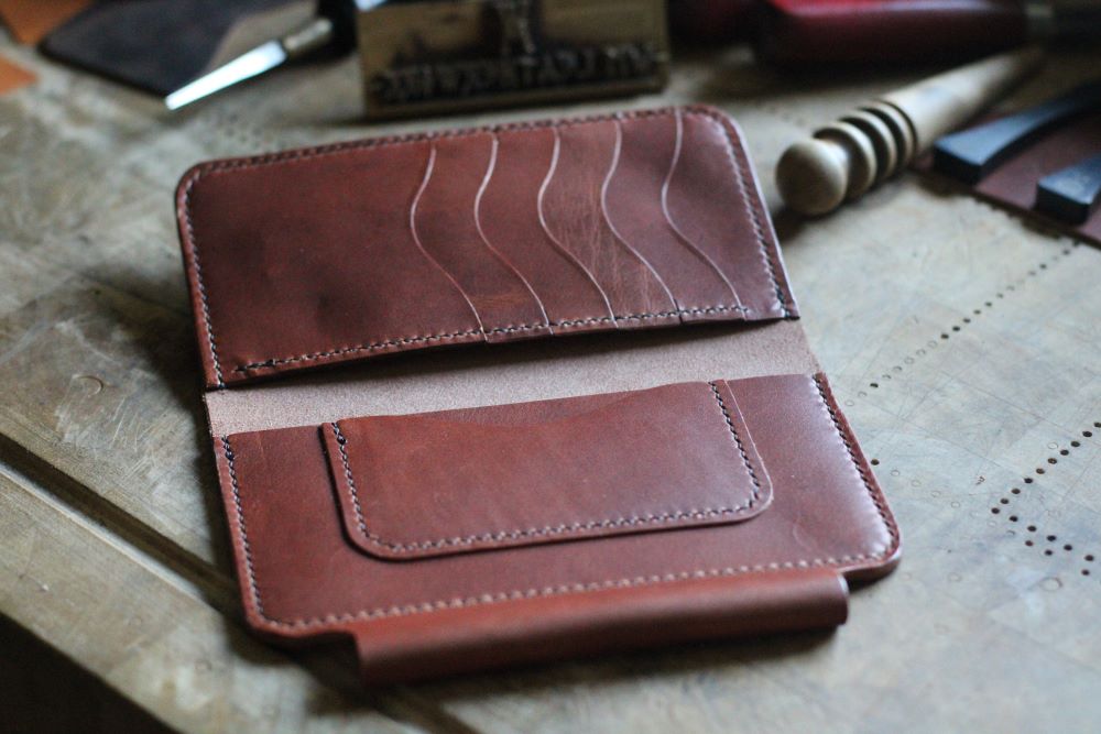 WM Leatherwork Collection - Premium Leather Field Notes Wallet