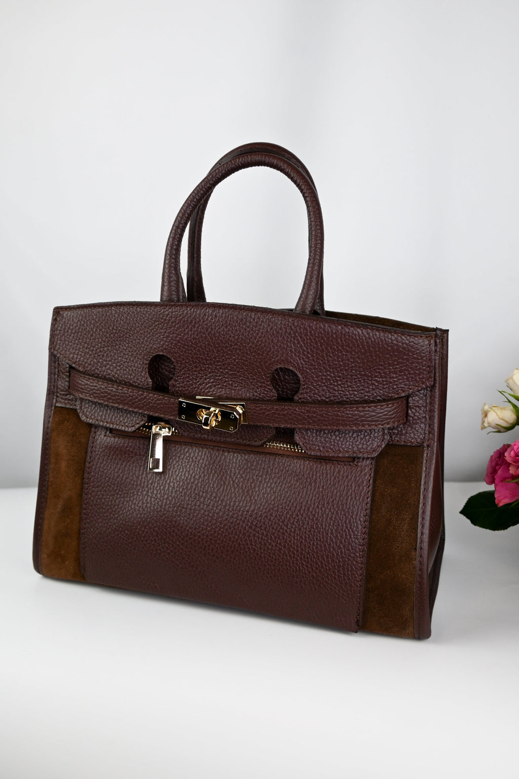 Elegant Aylana Firenze Leather Bag with Long Adjustable Strap
