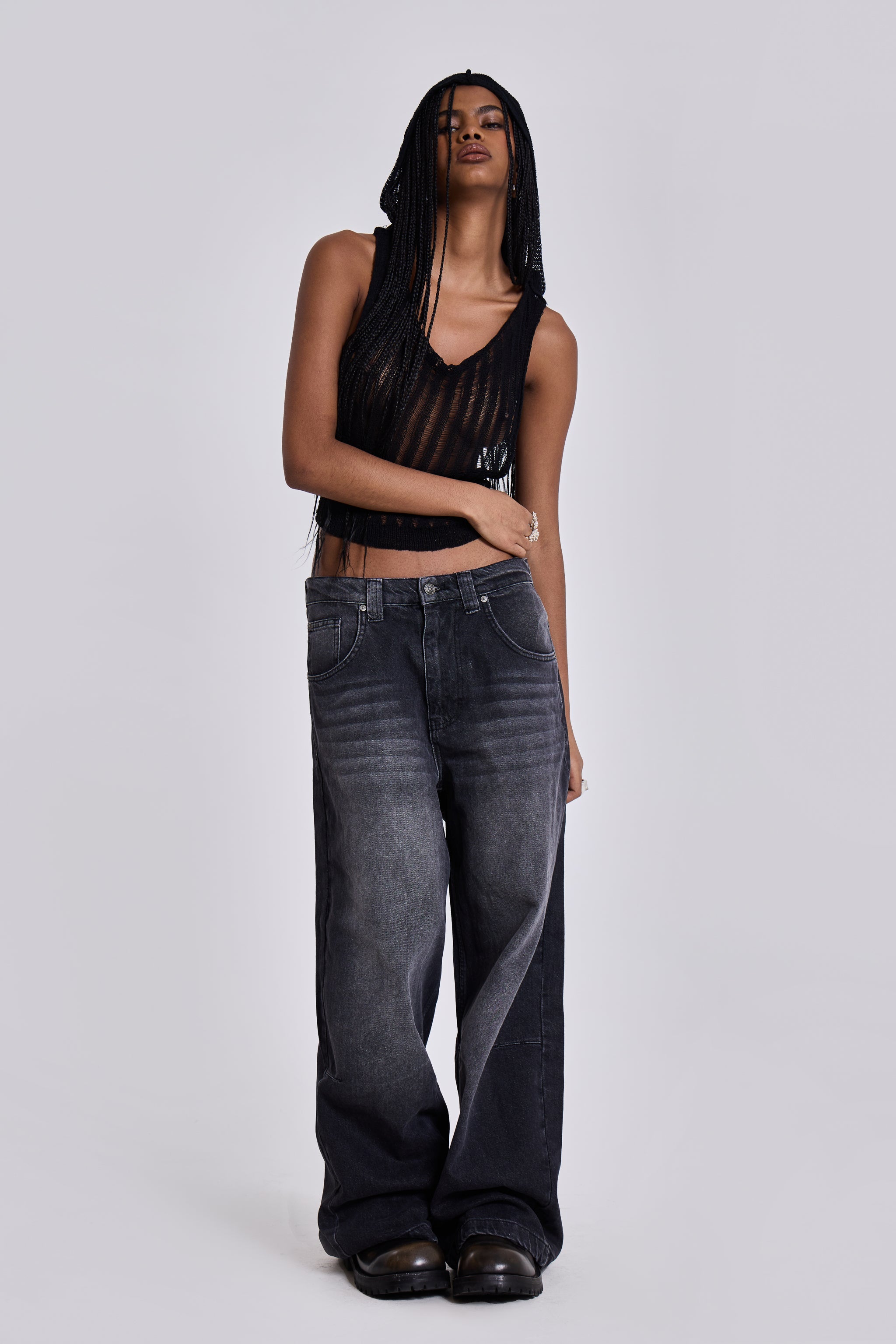 Washed Black Colossus Jeans