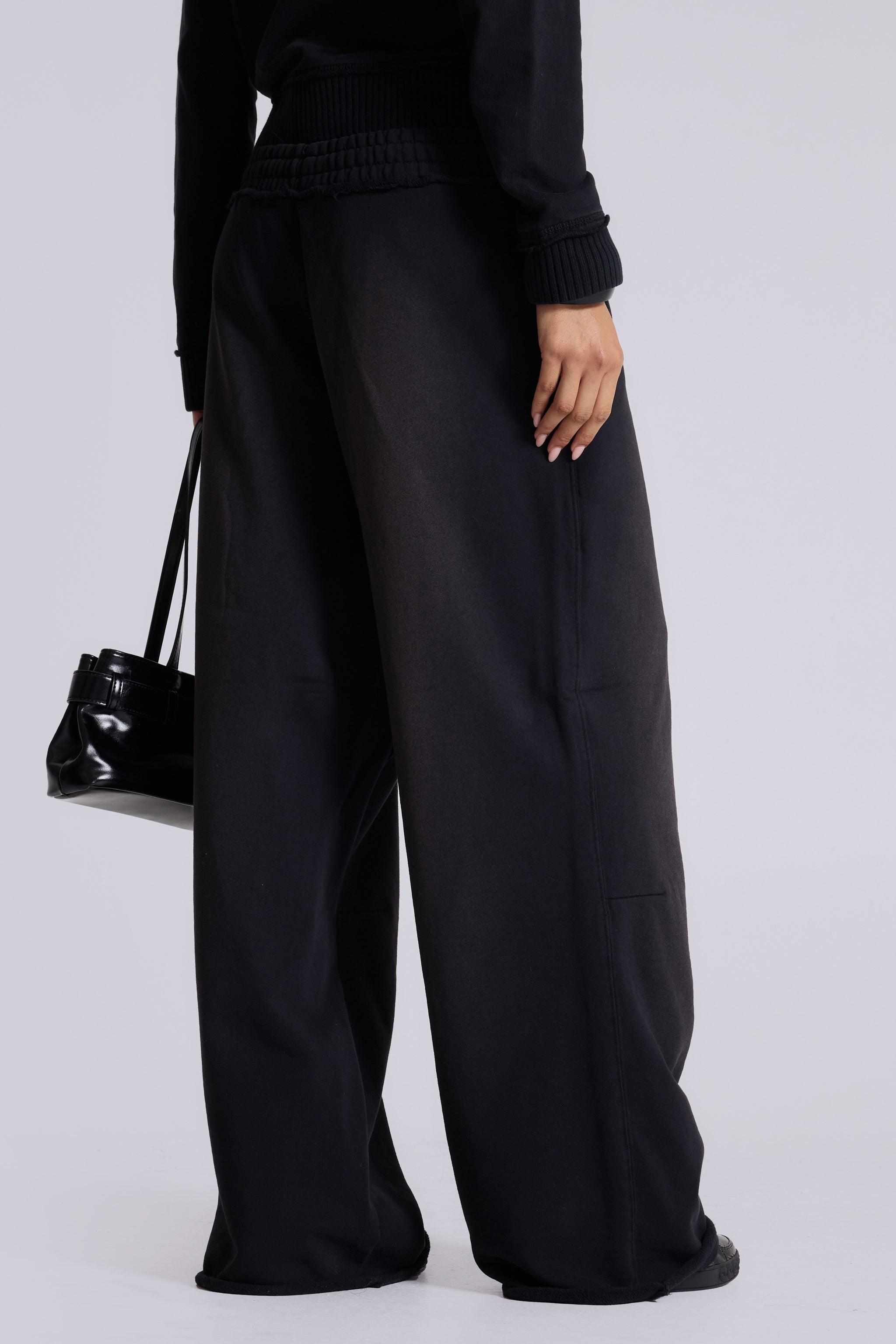 Black Baggy Monster Joggers