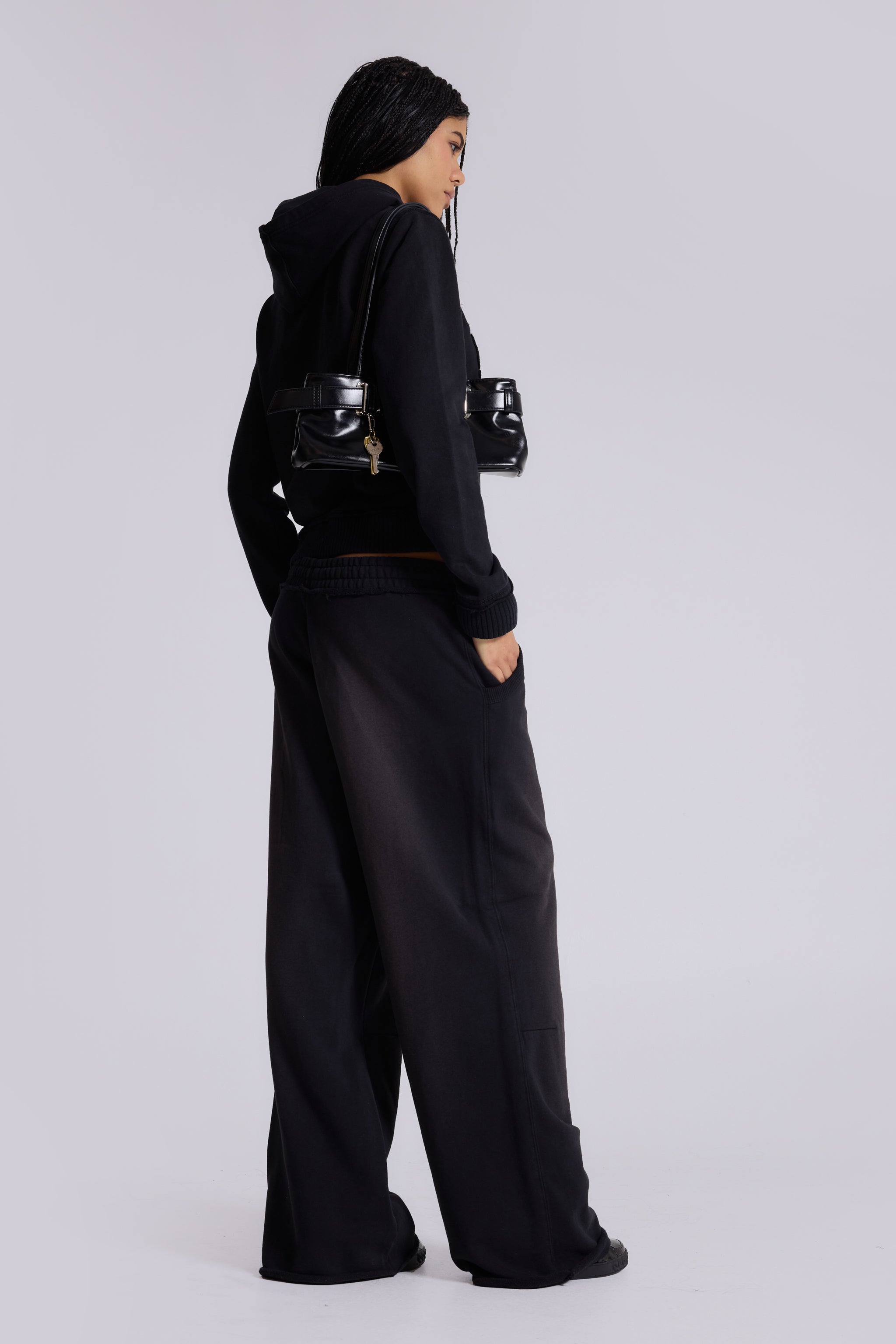 Black Baggy Monster Joggers