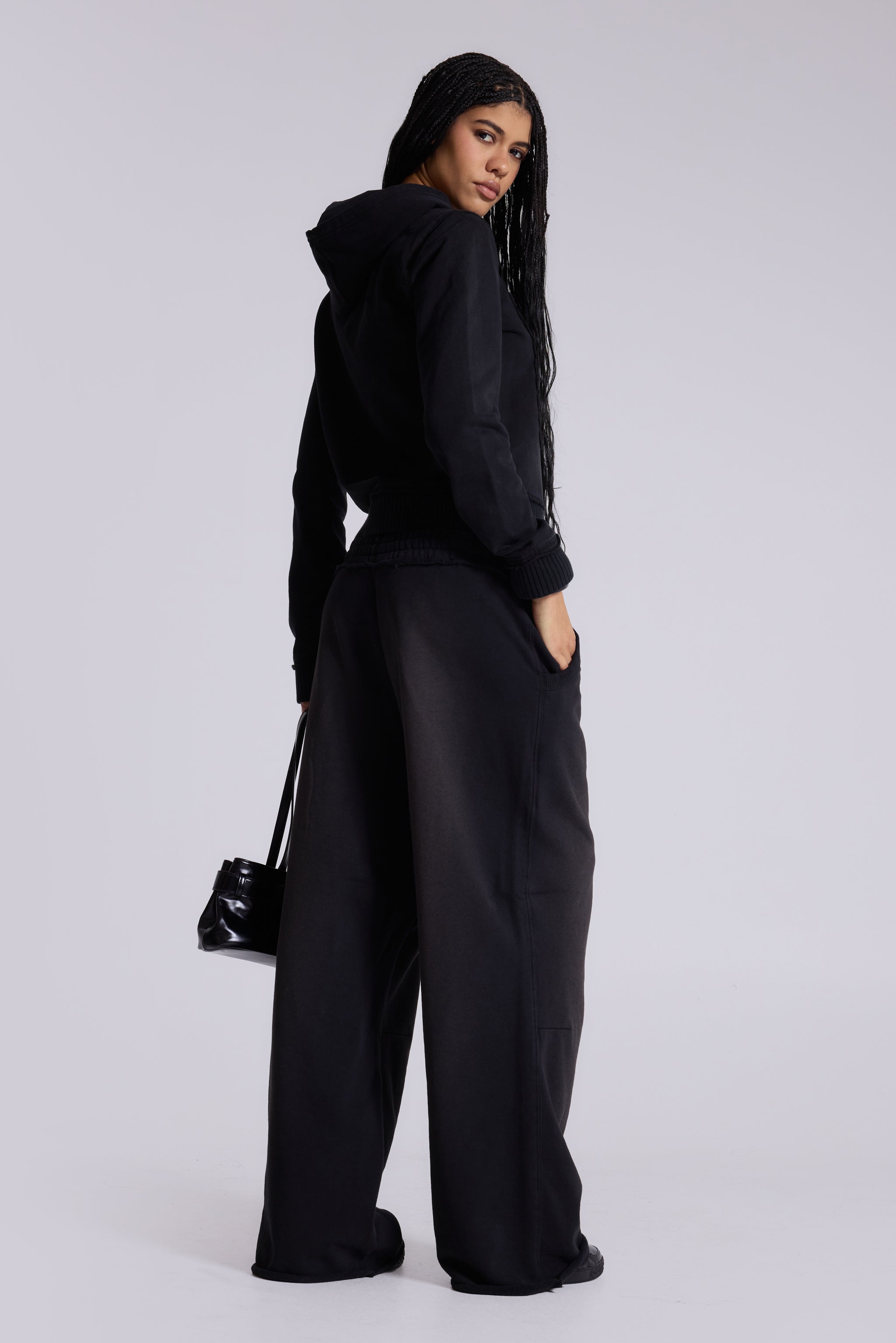 Black Baggy Monster Joggers