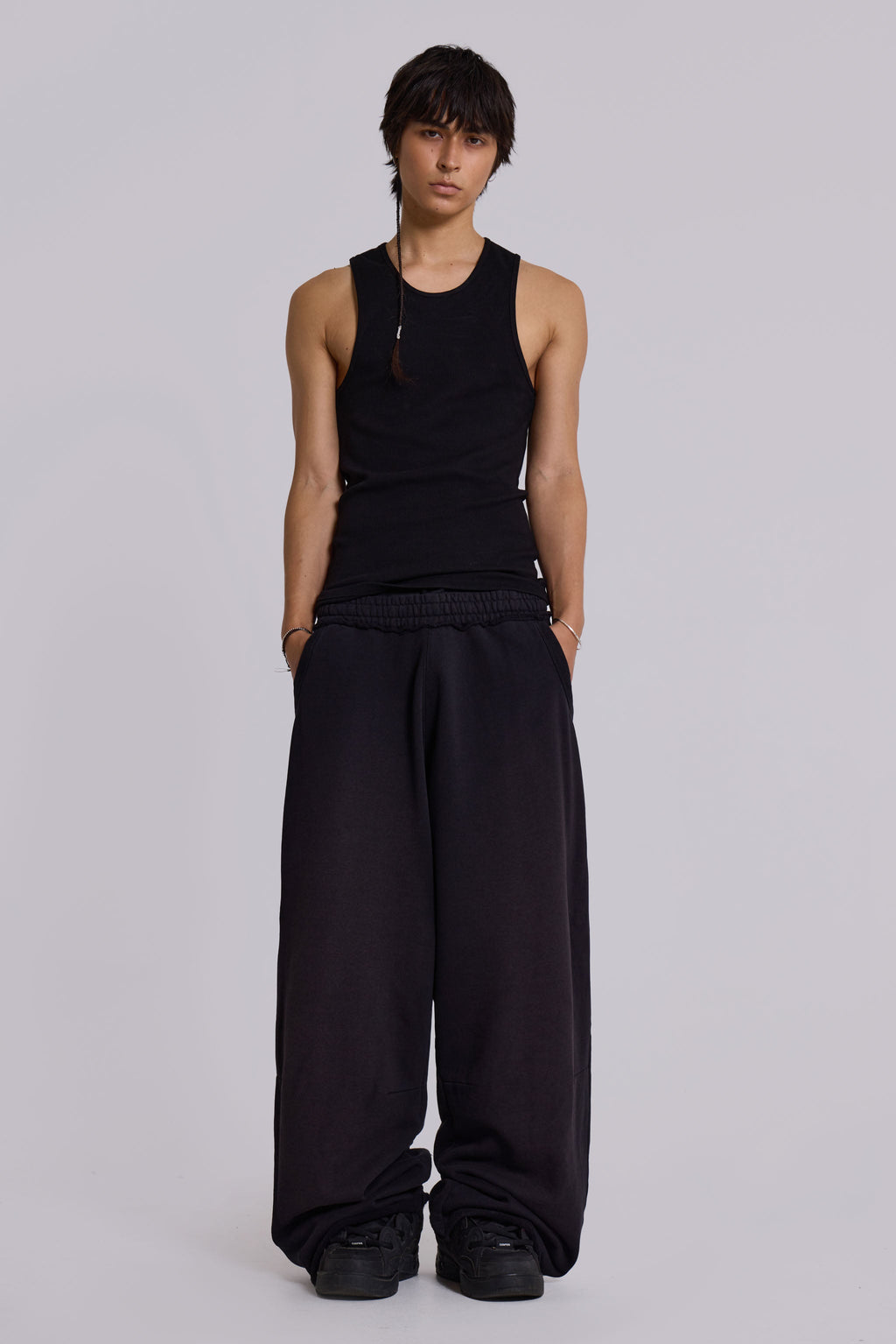 Black Baggy Monster Joggers