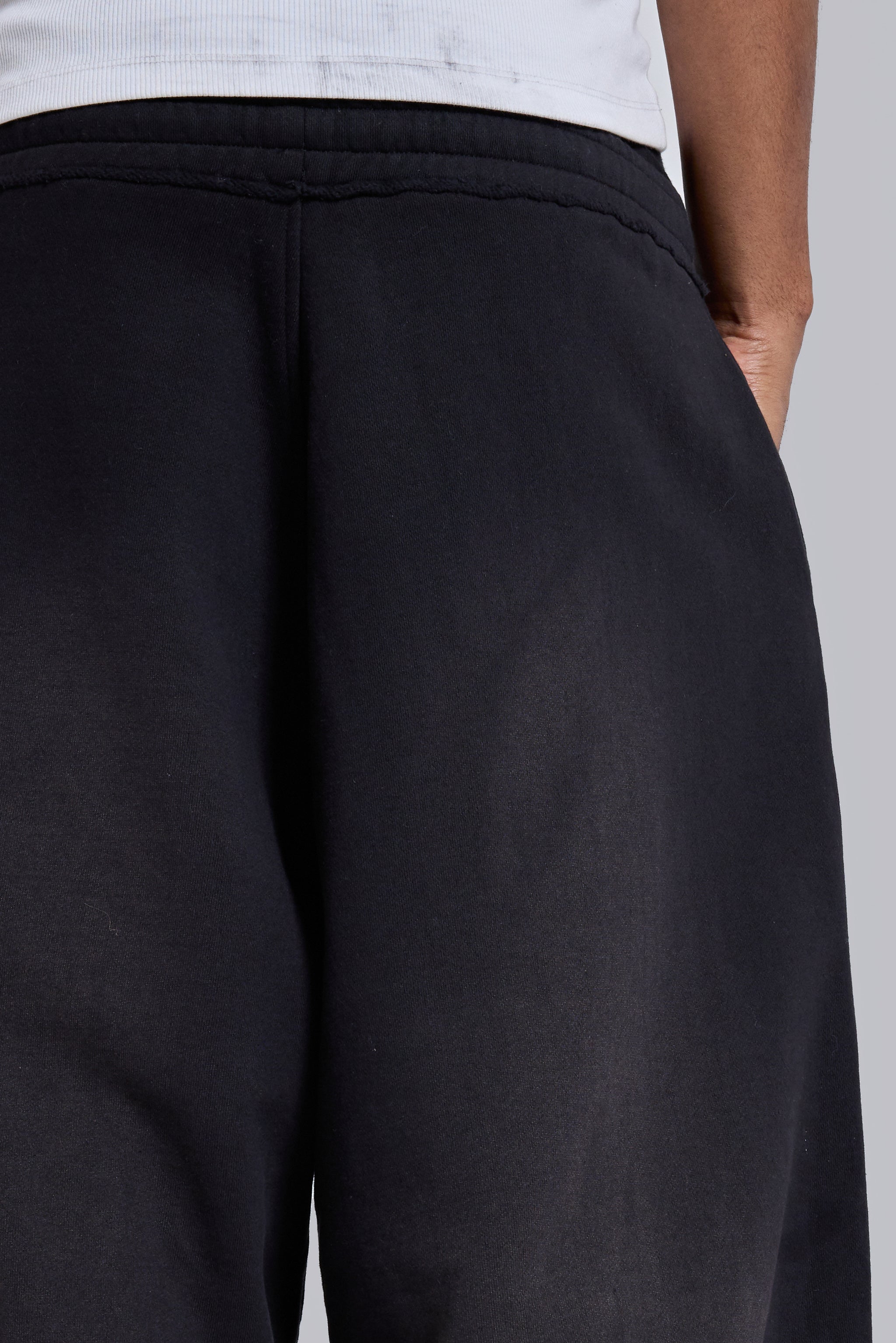 Black Baggy Cuffed Monster Joggers