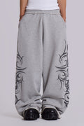 Grey Baggy Blade Joggers