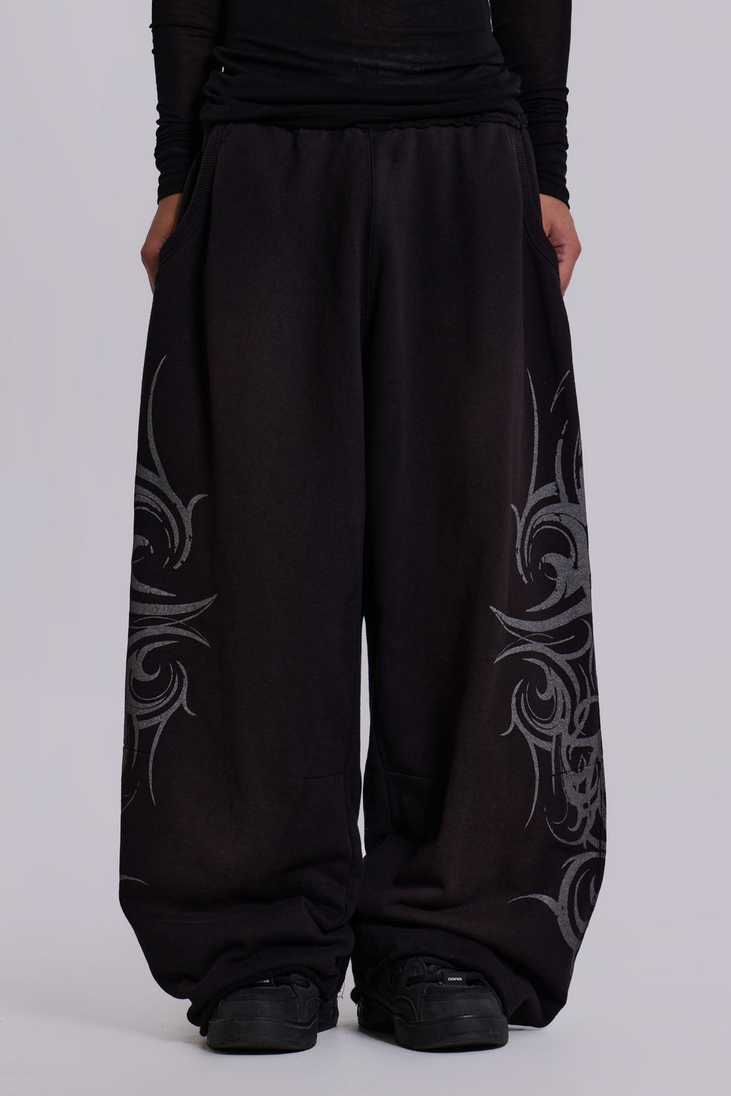 Black Baggy Blade Joggers