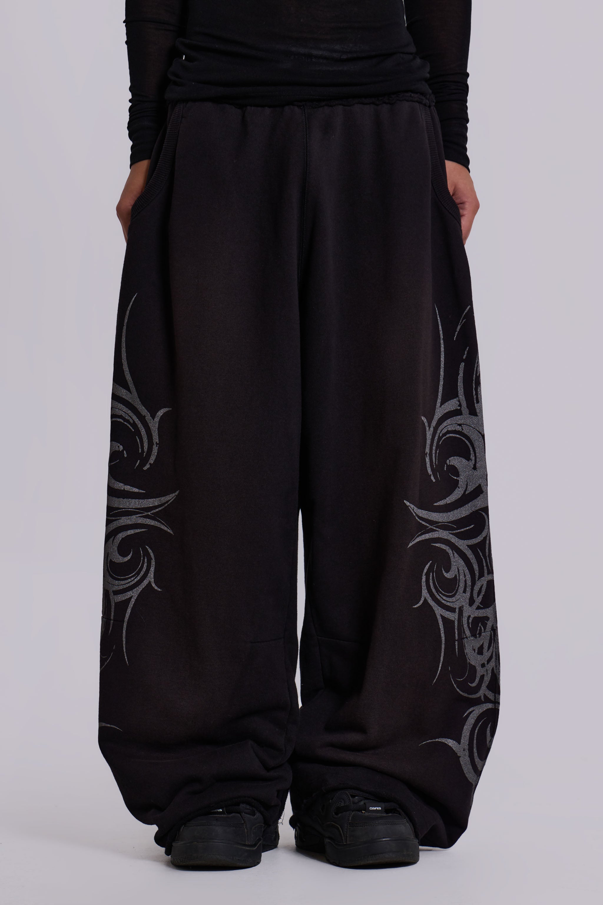 Black Baggy Blade Joggers
