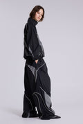 Black Panelled Vapor Joggers