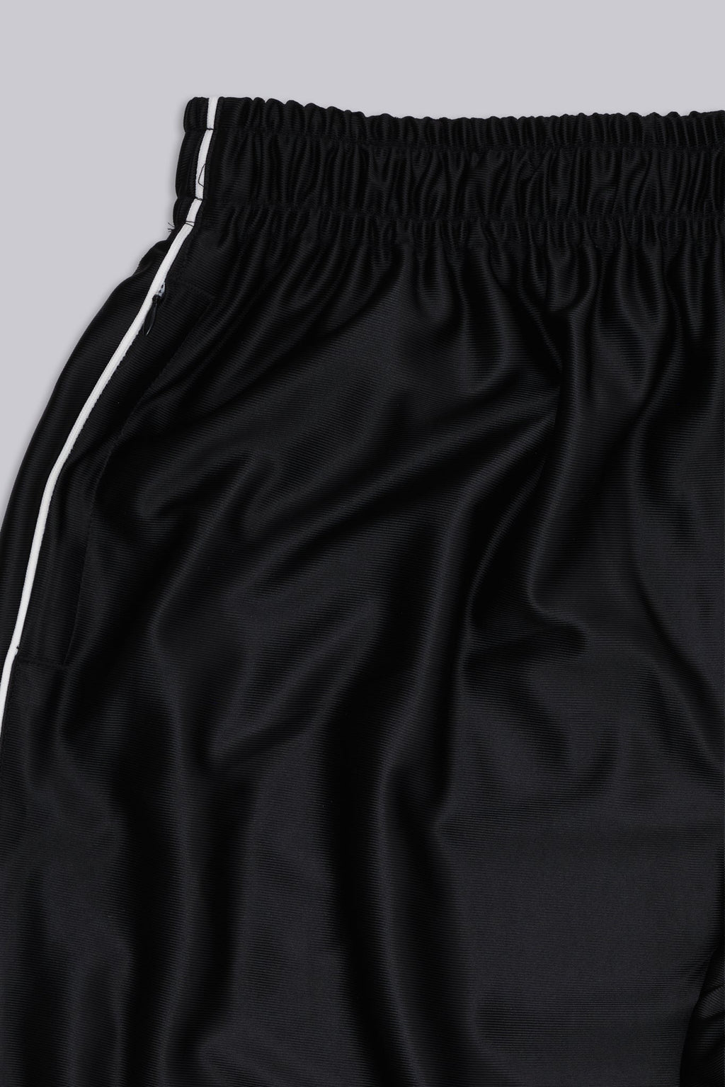 Black Metallic Vapor Joggers