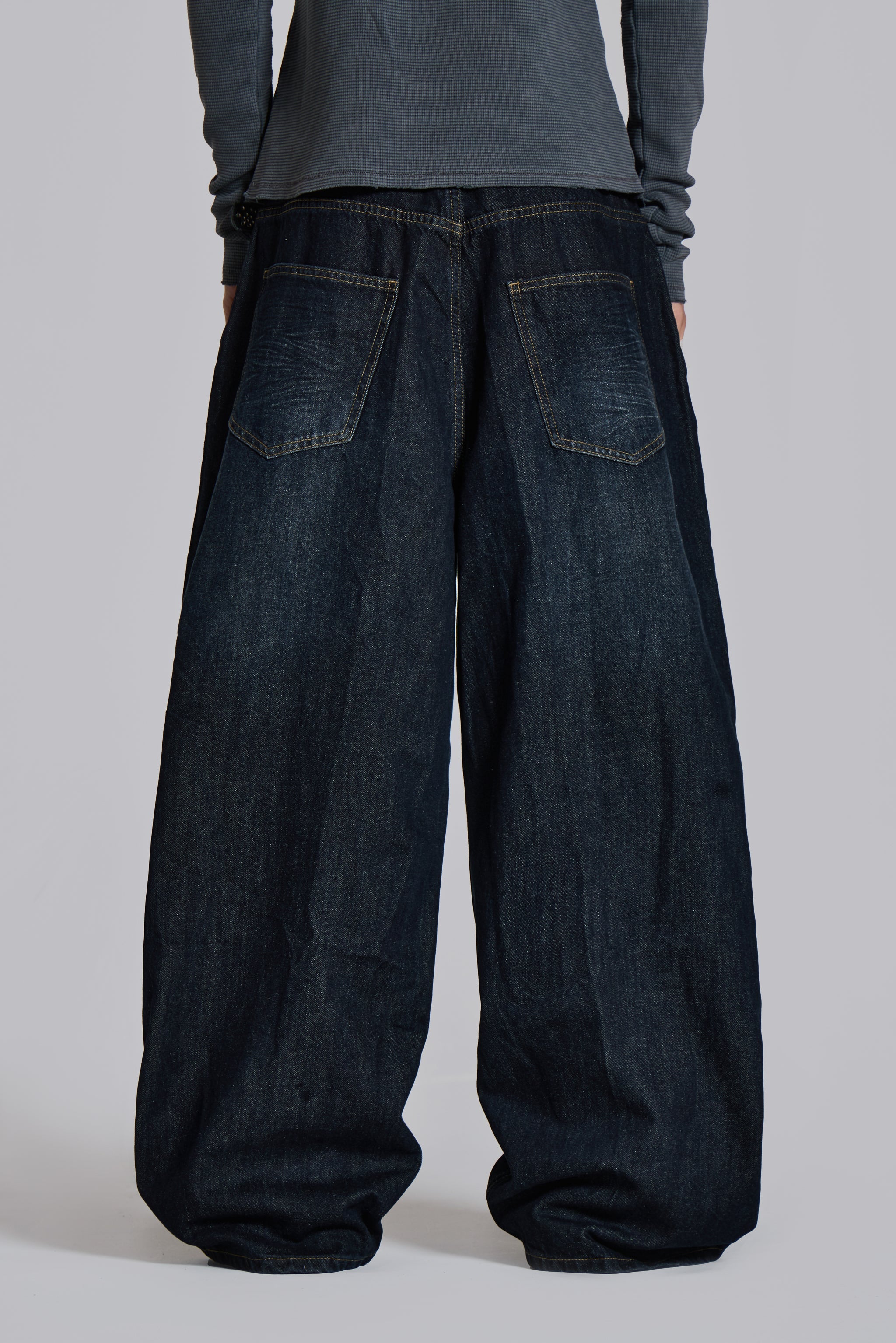 Creased Indigo XL Colossus Jeans