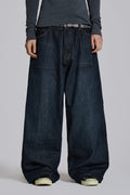 Creased Indigo XL Colossus Jeans