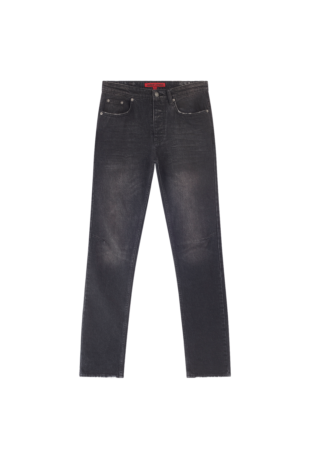 Washed Black Drain Jeans