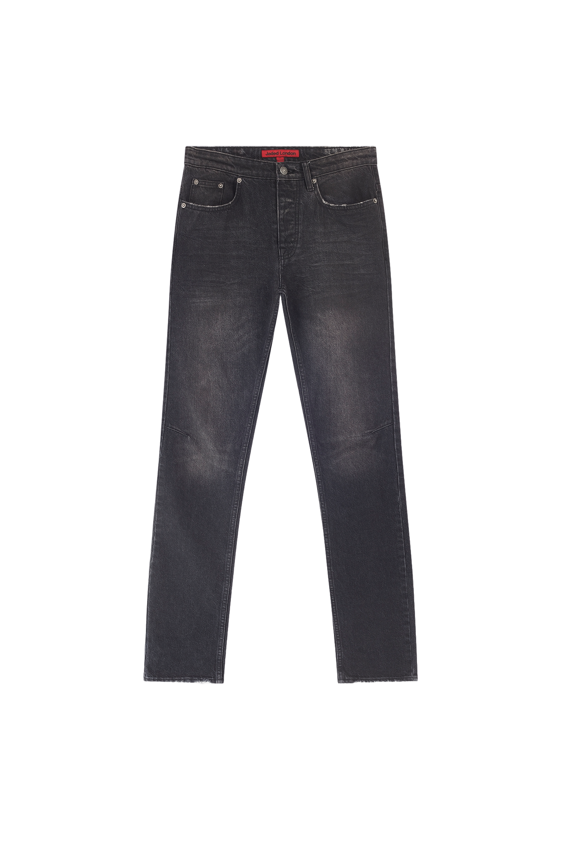 Washed Black Drain Jeans
