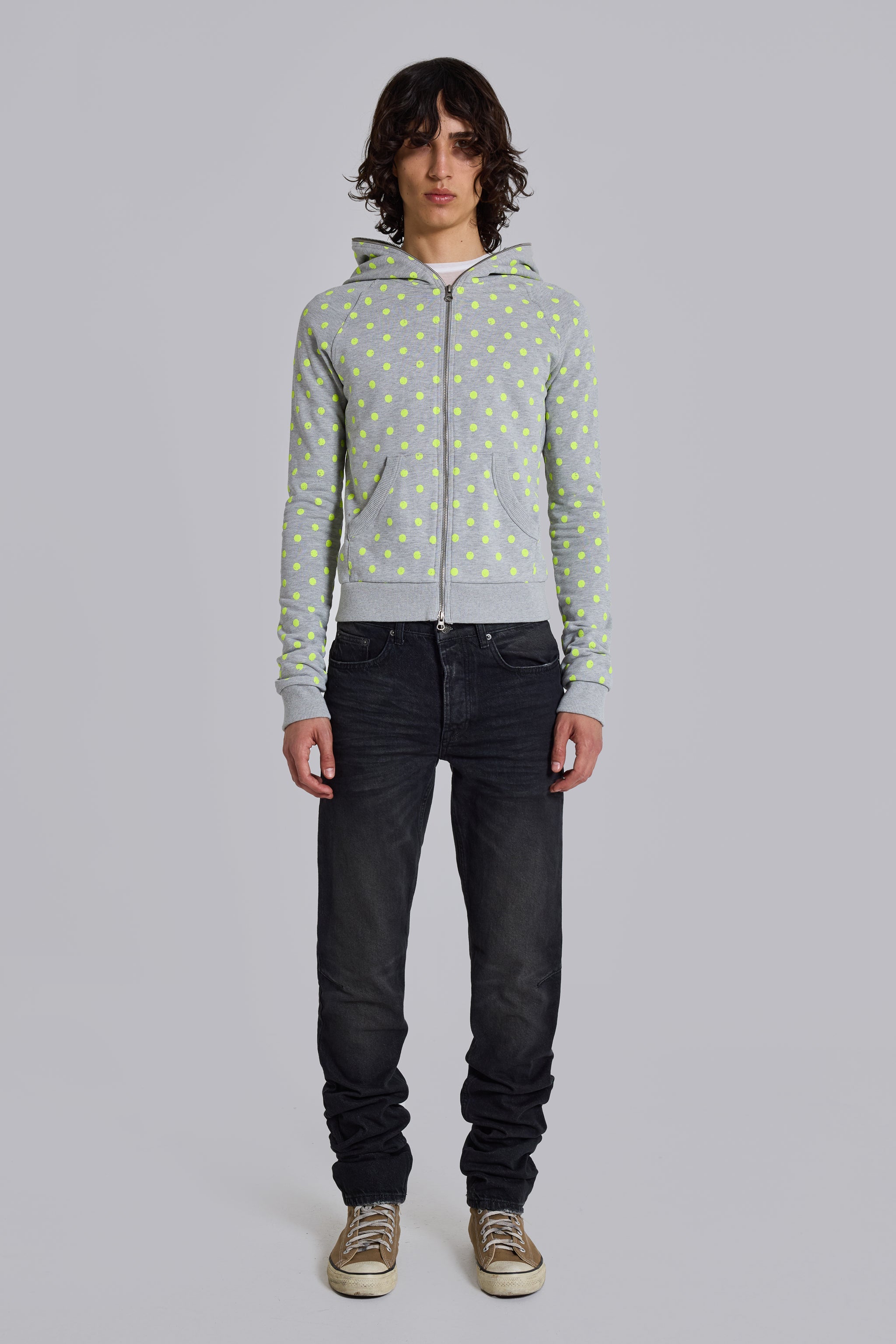 Washed Black Drain Jeans