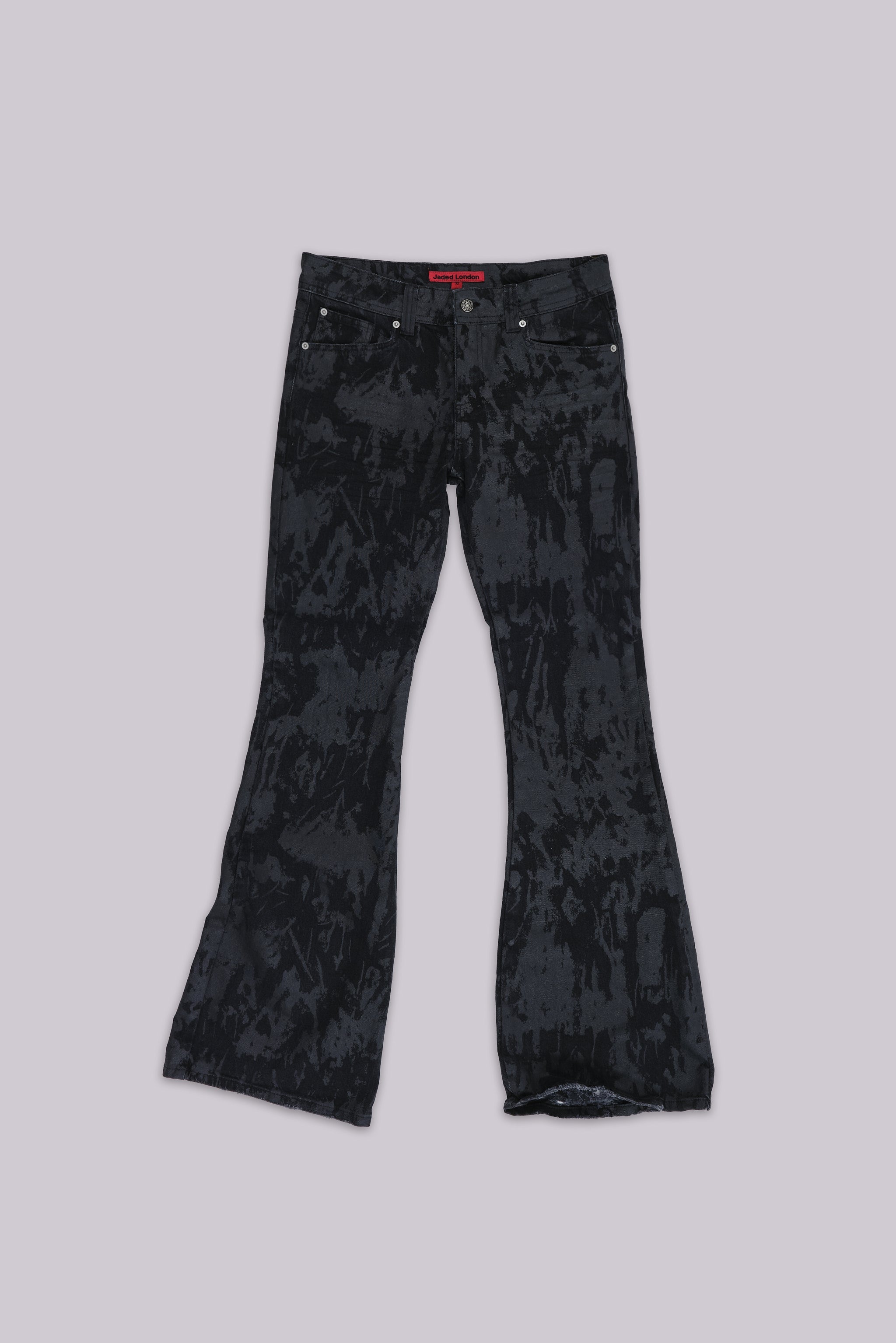 Wax Coated Drift Bootcut Jeans