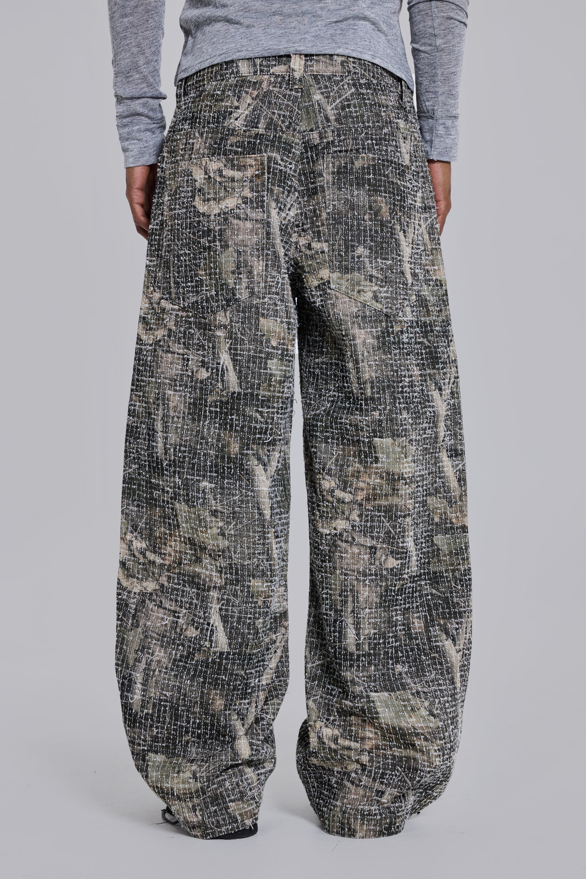 Needle Punch Woodland Camo Colossus Jeans