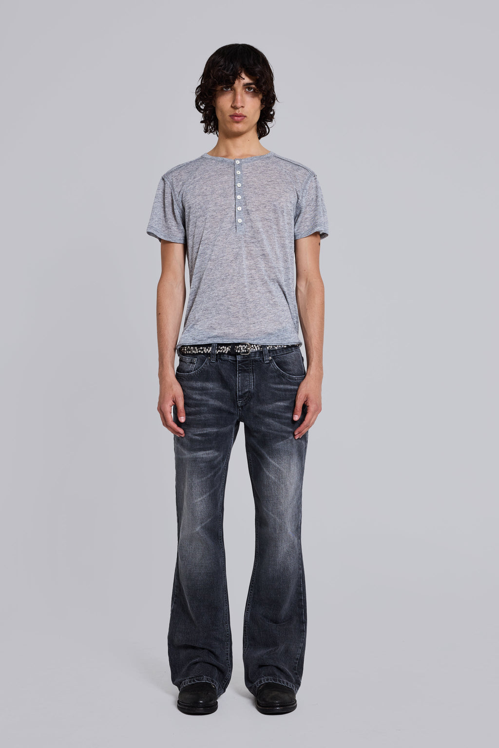 Washed Black Jude Bootcut Jeans