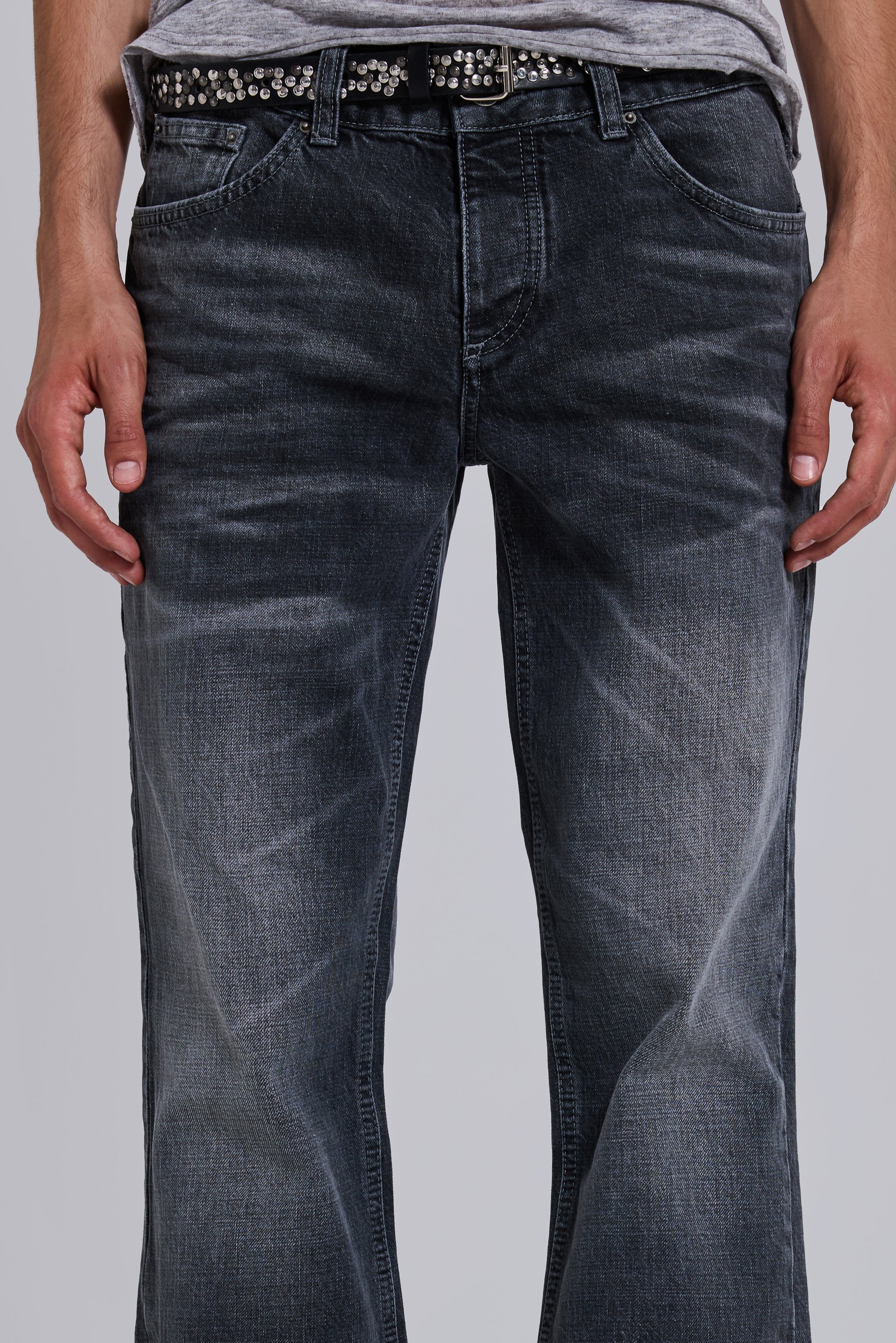 Washed Black Jude Bootcut Jeans