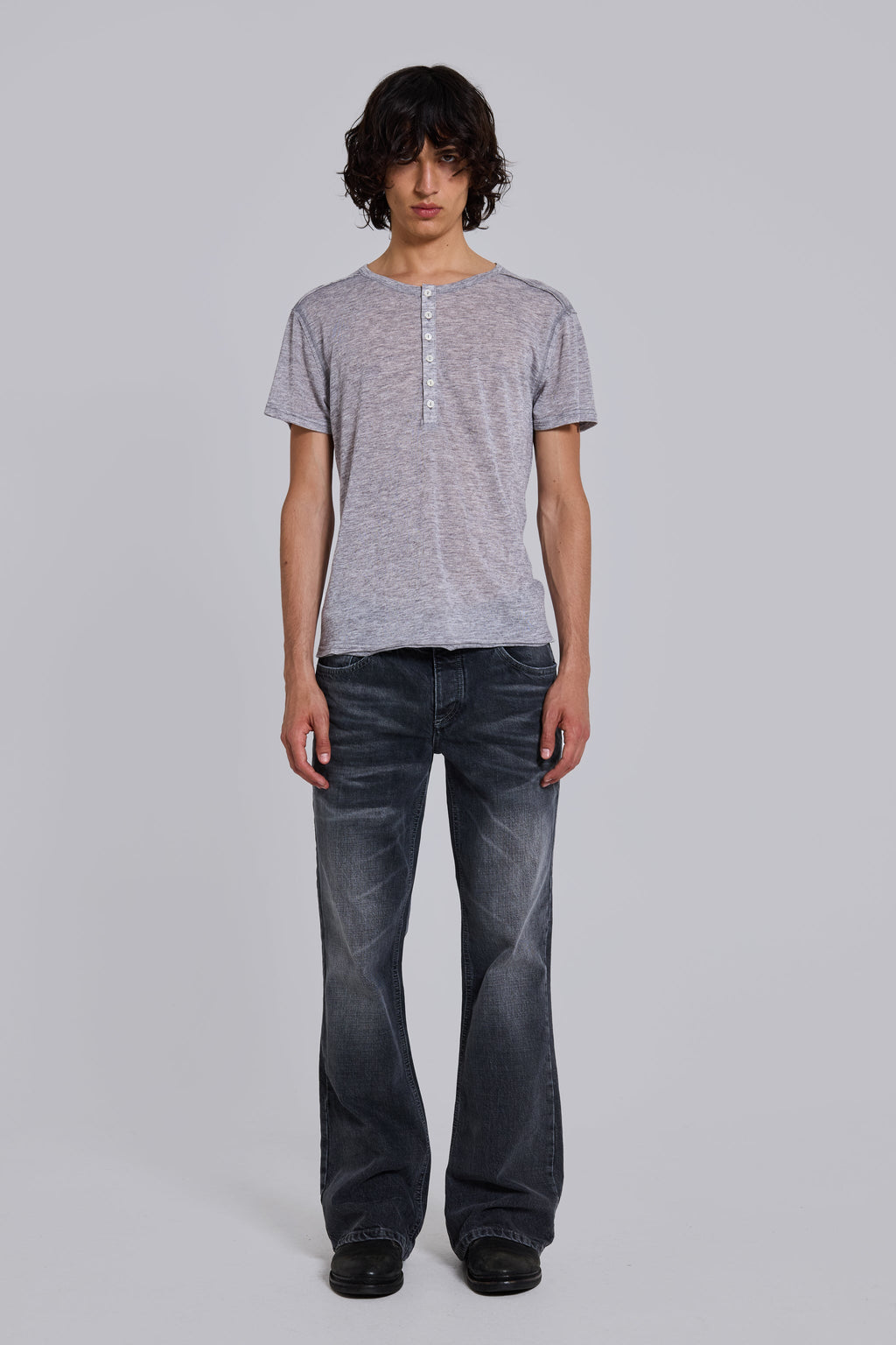 Washed Black Jude Bootcut Jeans