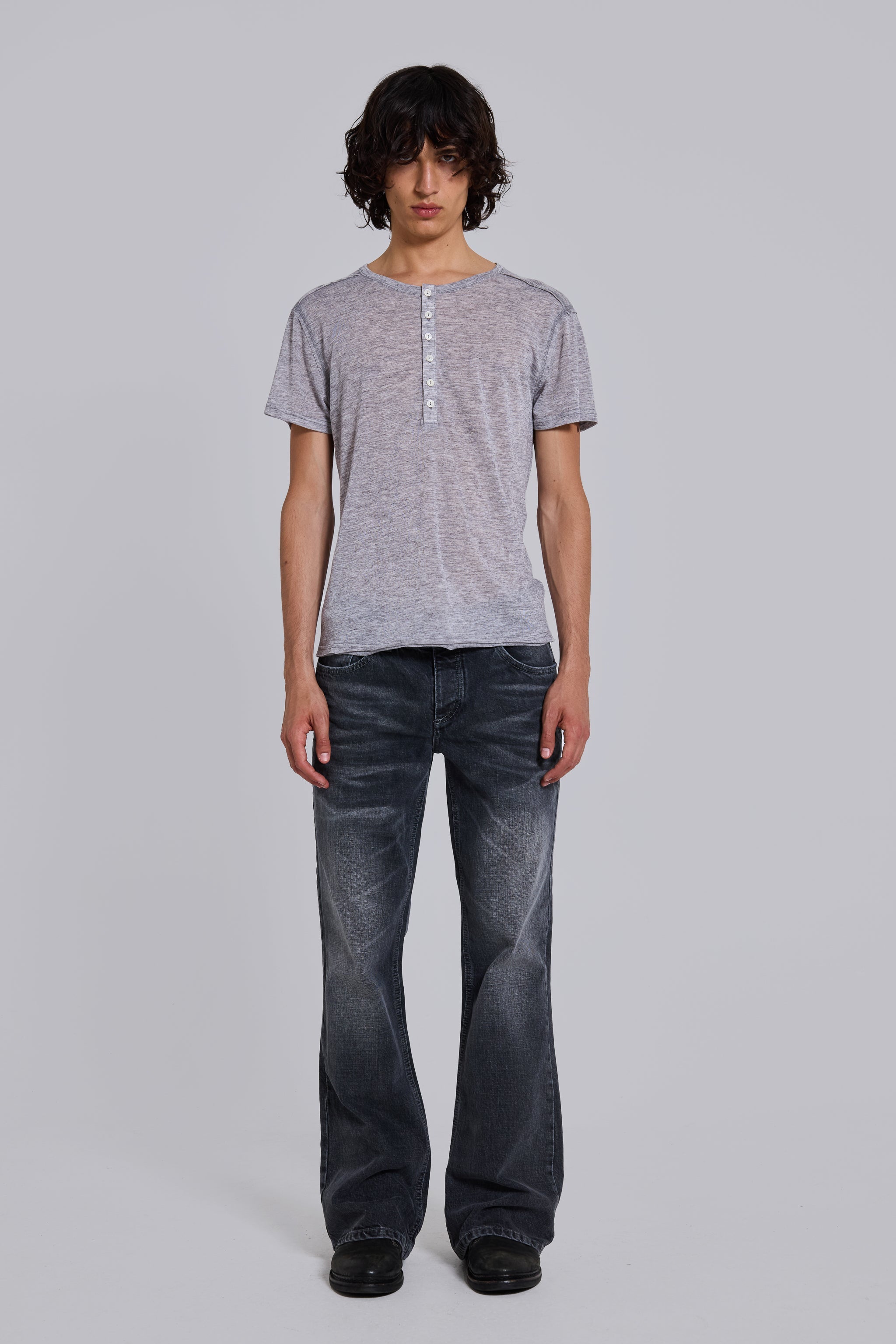 Washed Black Jude Bootcut Jeans