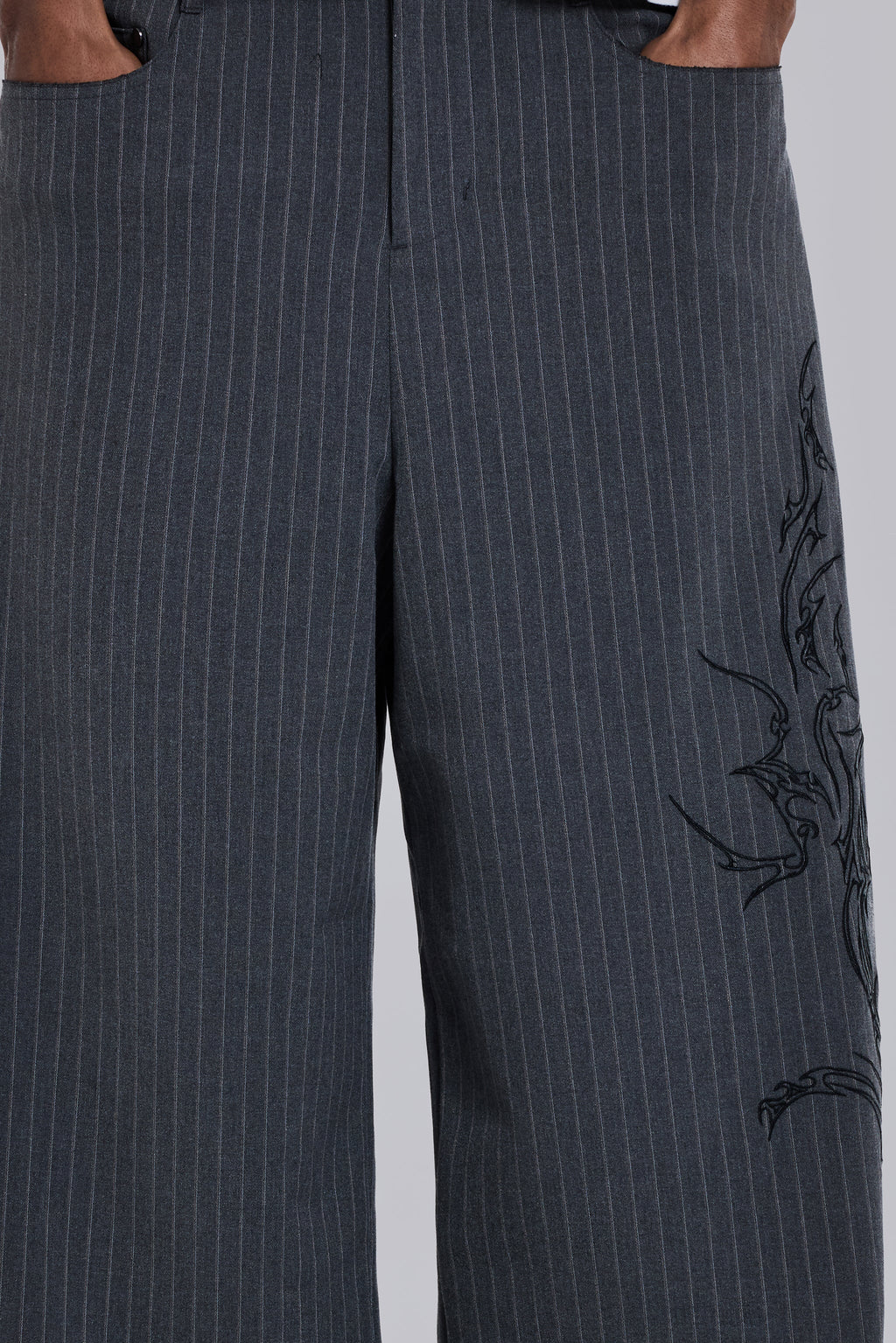 Tattoo Pinstripe Goliath Suit Pants